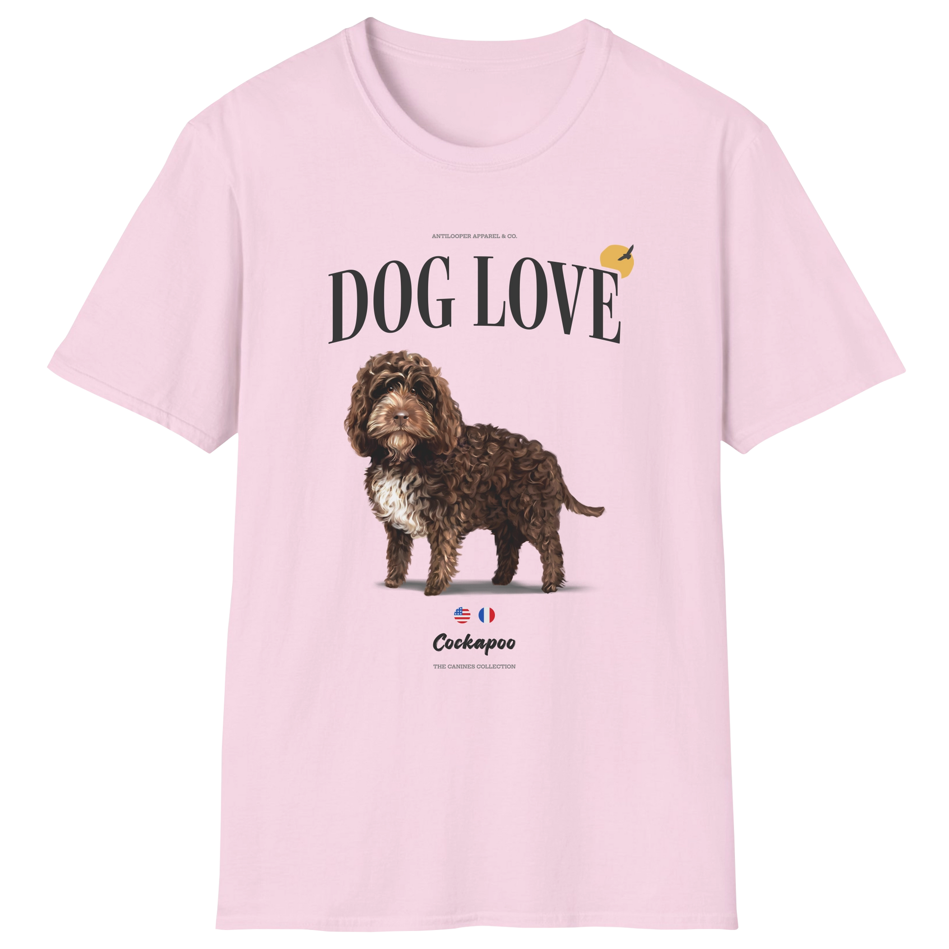flatlay-canines-cockapoo-chocolate_white-dog_love-t_shirt-light_pink
