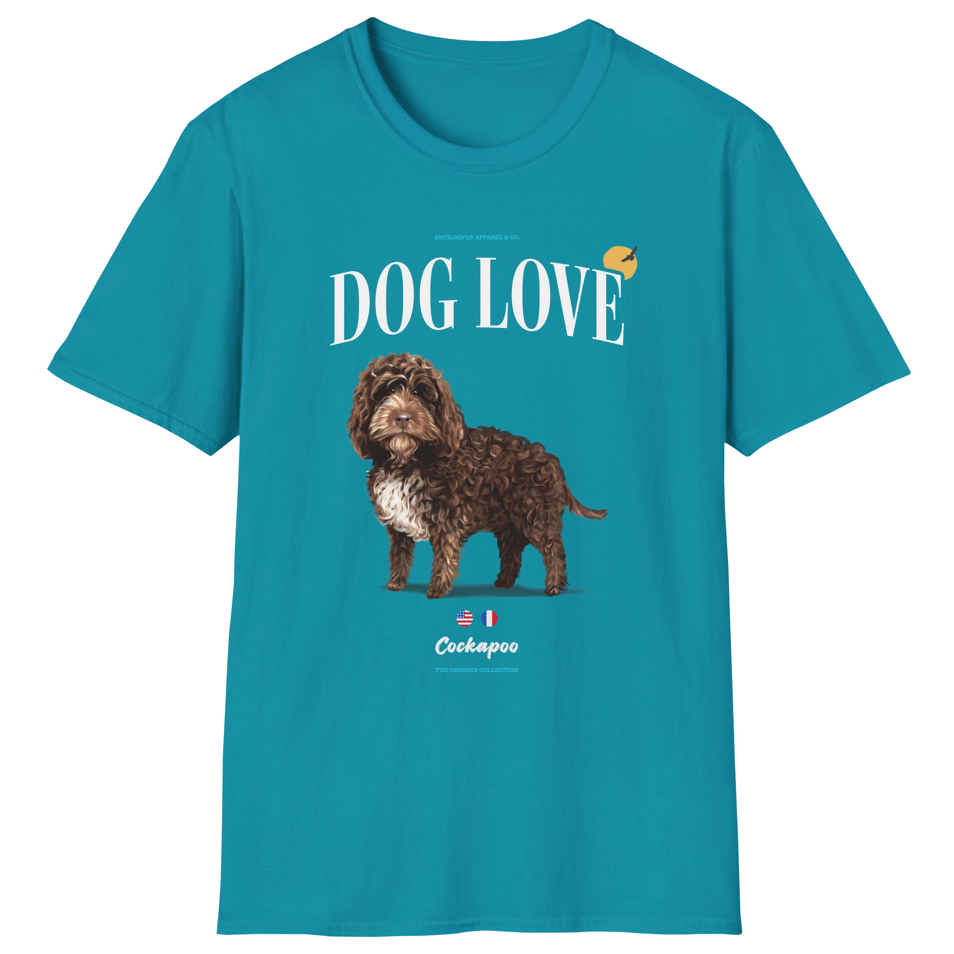 flatlay-canines-cockapoo-chocolate_white-dog_love-t_shirt-tropical_blue