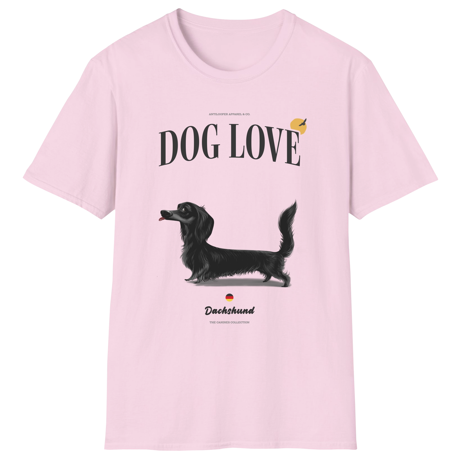 flatlay-canines-dachshund-black-long_haired-dog_love-t_shirt-light_pink