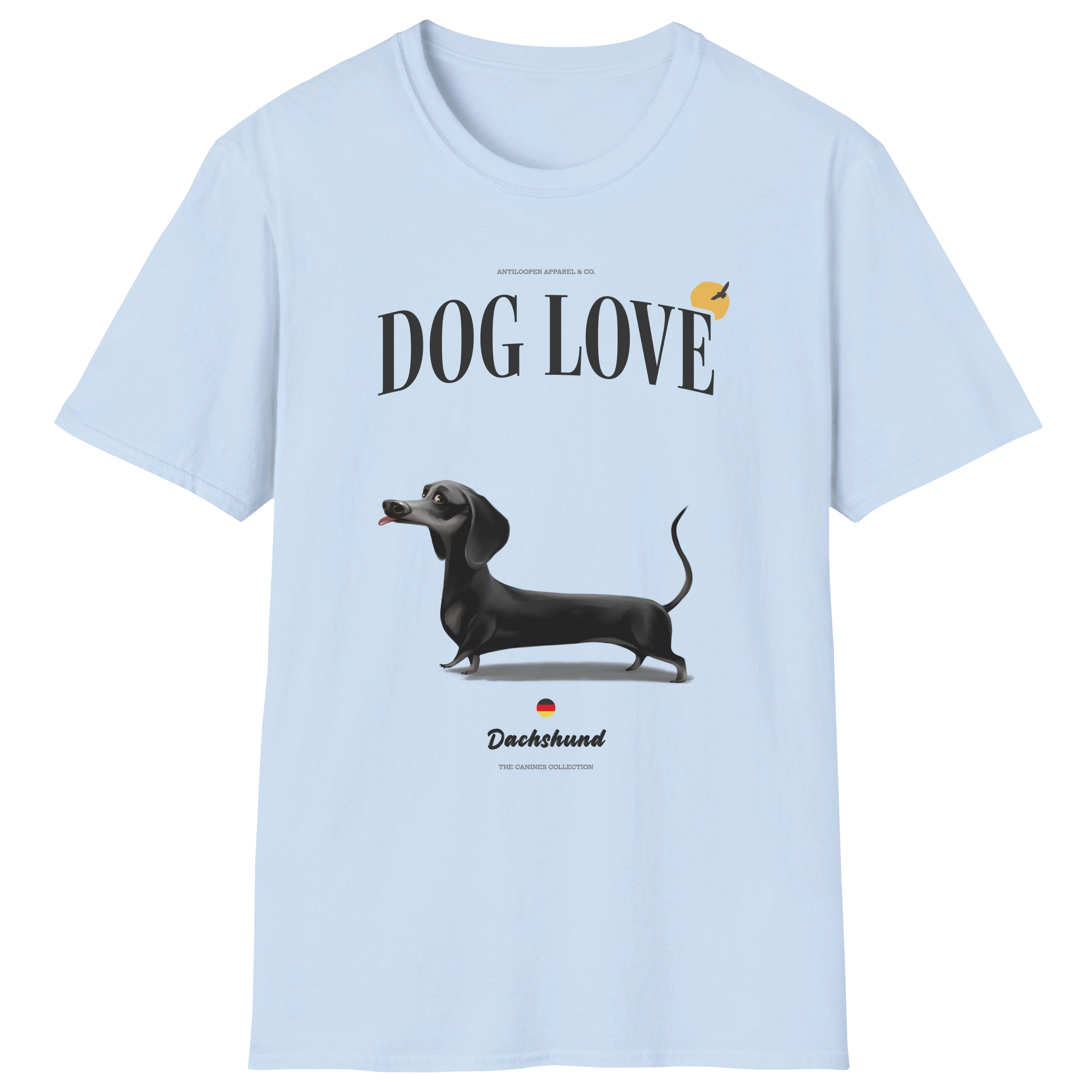 flatlay-canines-dachshund-black-short_haired-dog_love-t_shirt-light_blue