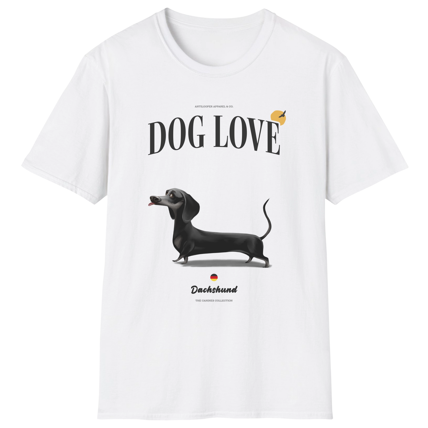 flatlay-canines-dachshund-black-short_haired-dog_love-t_shirt-white