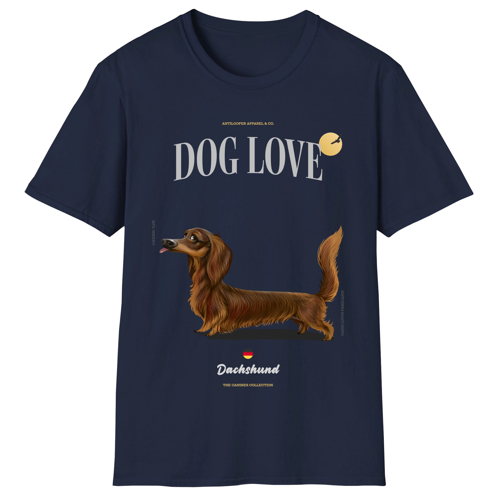 flatlay-canines-dachshund-brown-long_haired-navy