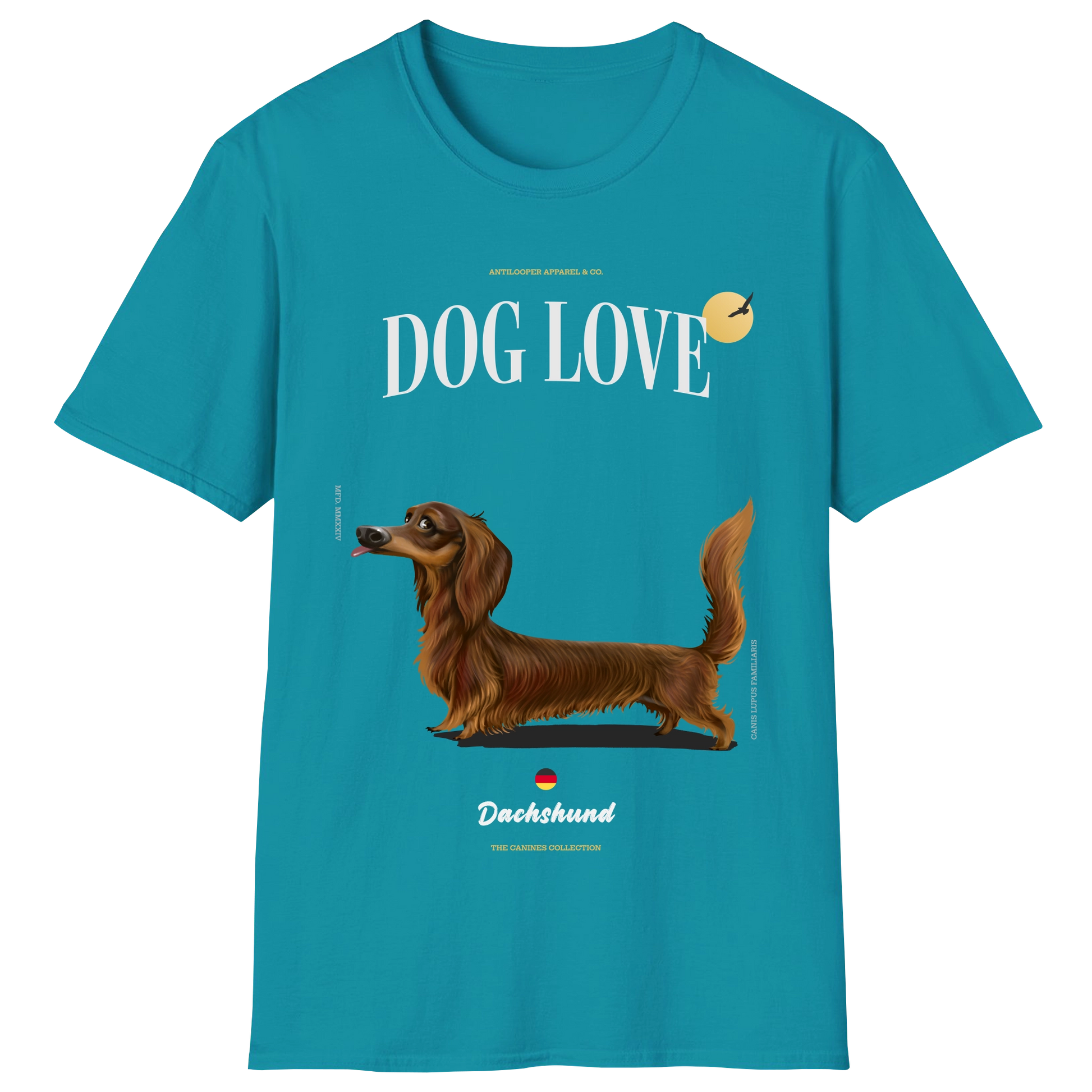 flatlay-canines-dachshund-brown-long_haired-tropical_blue