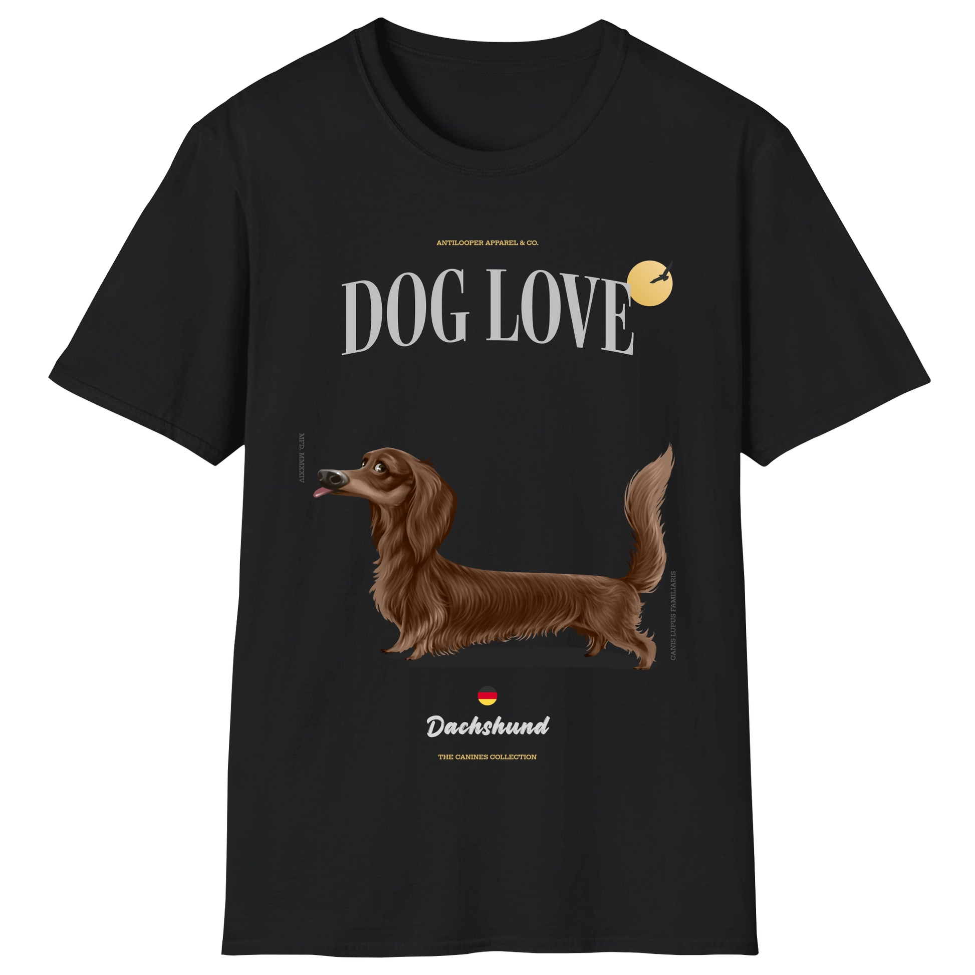 flatlay-canines-dachshund-chocolate-long_haired-black