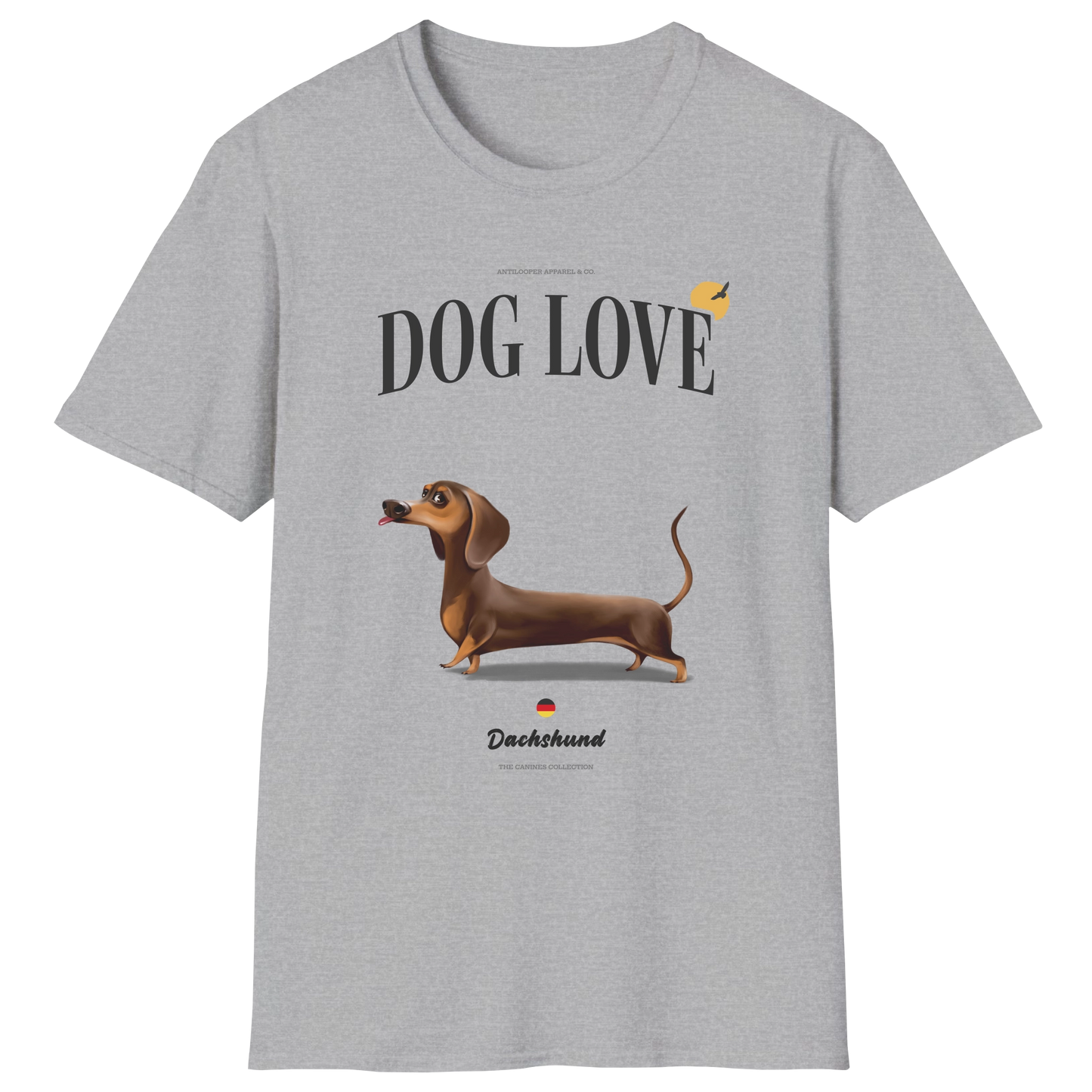 flatlay-canines-dachshund-chocolate_tan-short_haired-dog_love-t_shirt-sport_grey