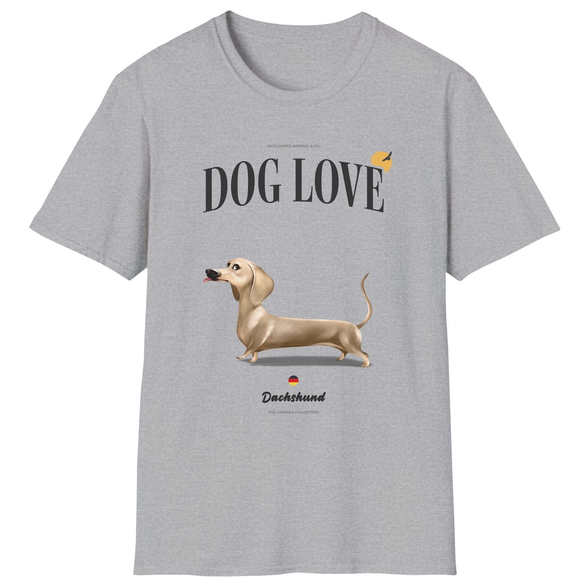 flatlay-canines-dachshund-cream-short_haired-dog_love-t_shirt-sport_grey