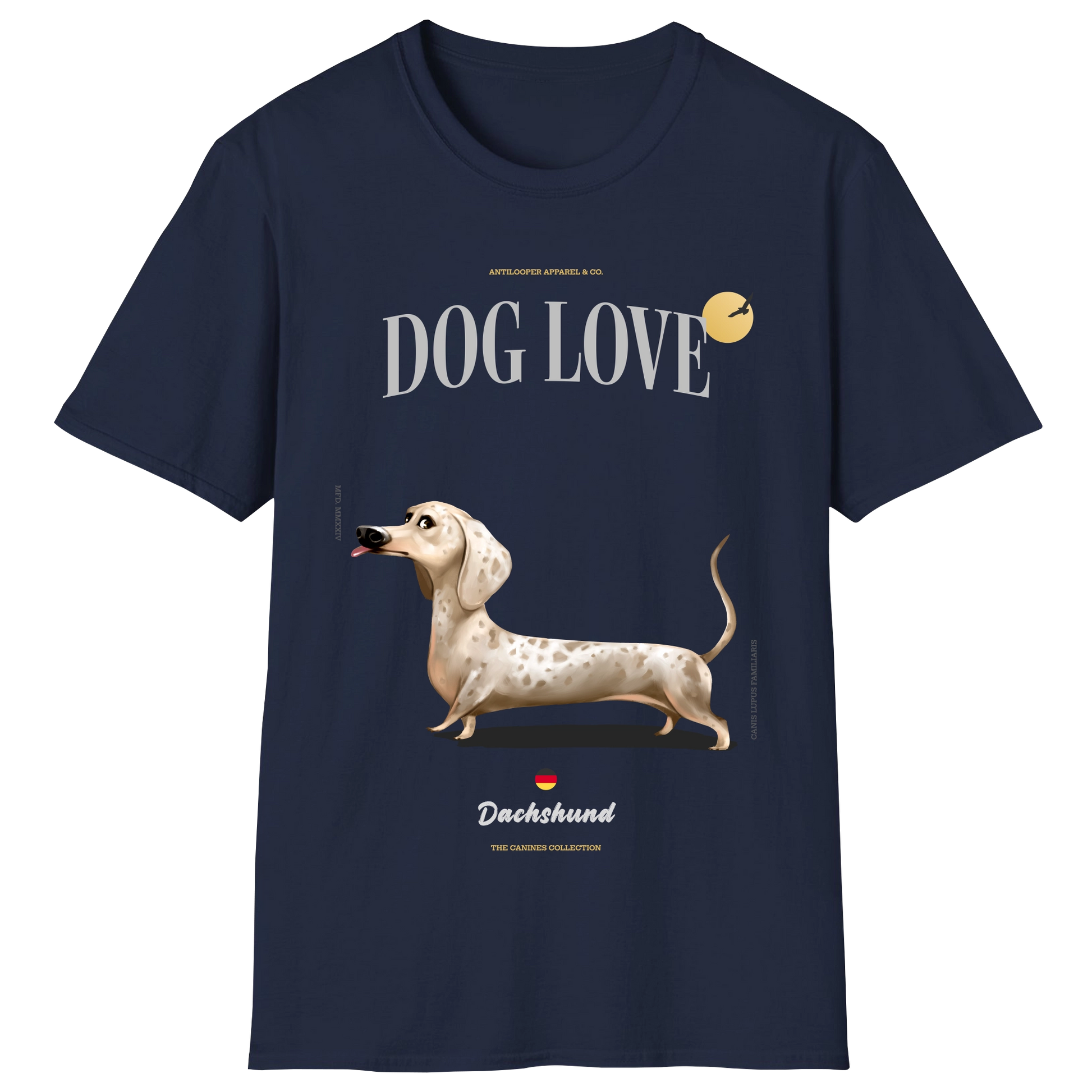 flatlay-canines-dachshund-fawn_cream-short_haired-navy