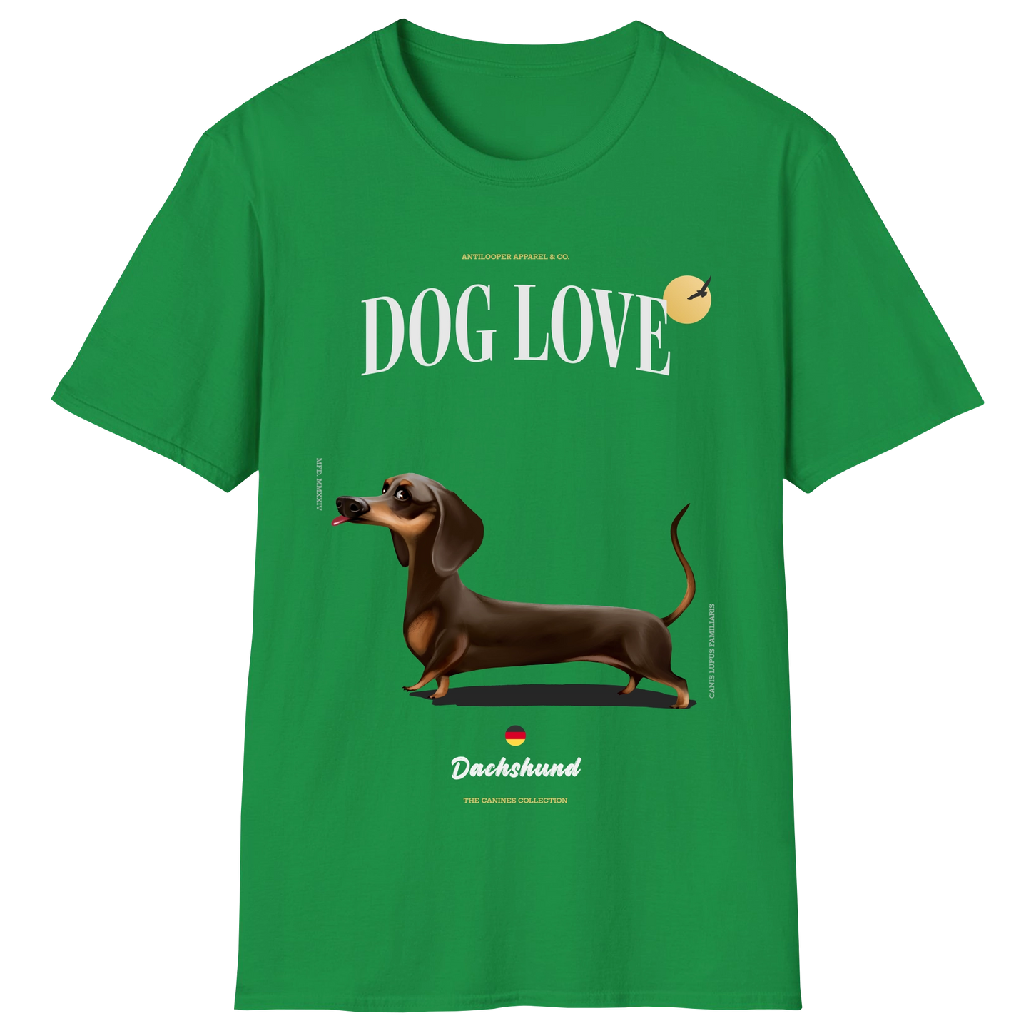 flatlay-canines-dachshund-fawn_tan-short_haired-irish_green