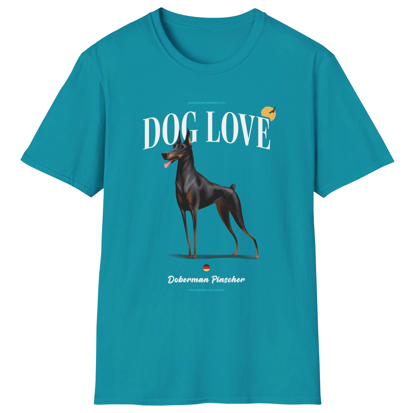 flatlay-canines-doberman_pinscher-black_rust-dog_love-t_shirt-tropical_blue