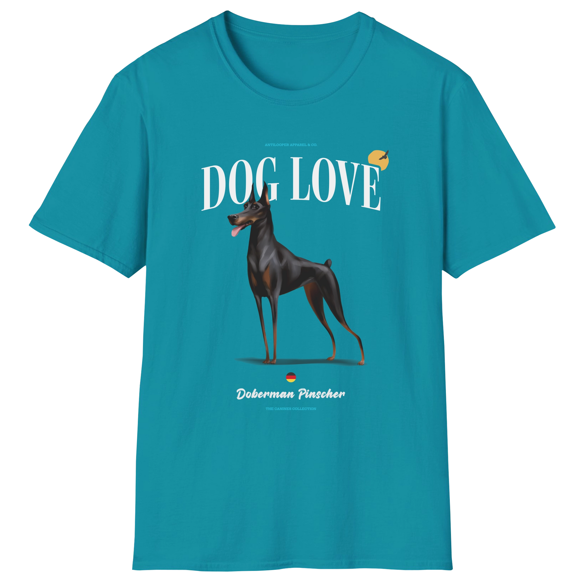 flatlay-canines-doberman_pinscher-black_rust-dog_love-t_shirt-tropical_blue