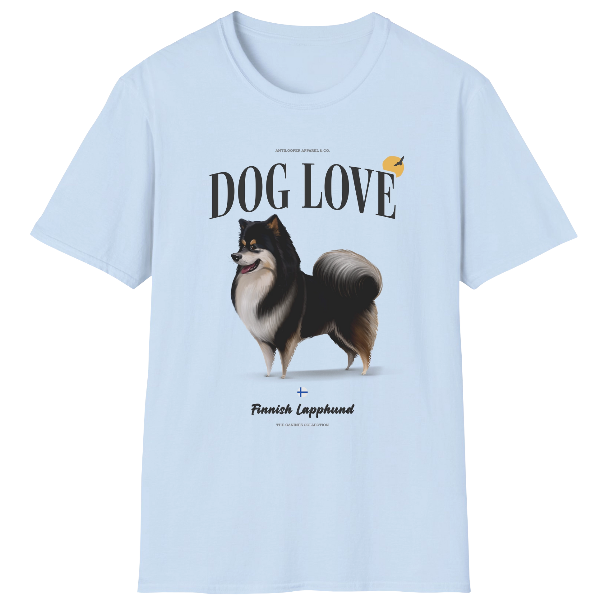 flatlay-canines-finnish_lapphund-black-dog_love-t_shirt-light_blue