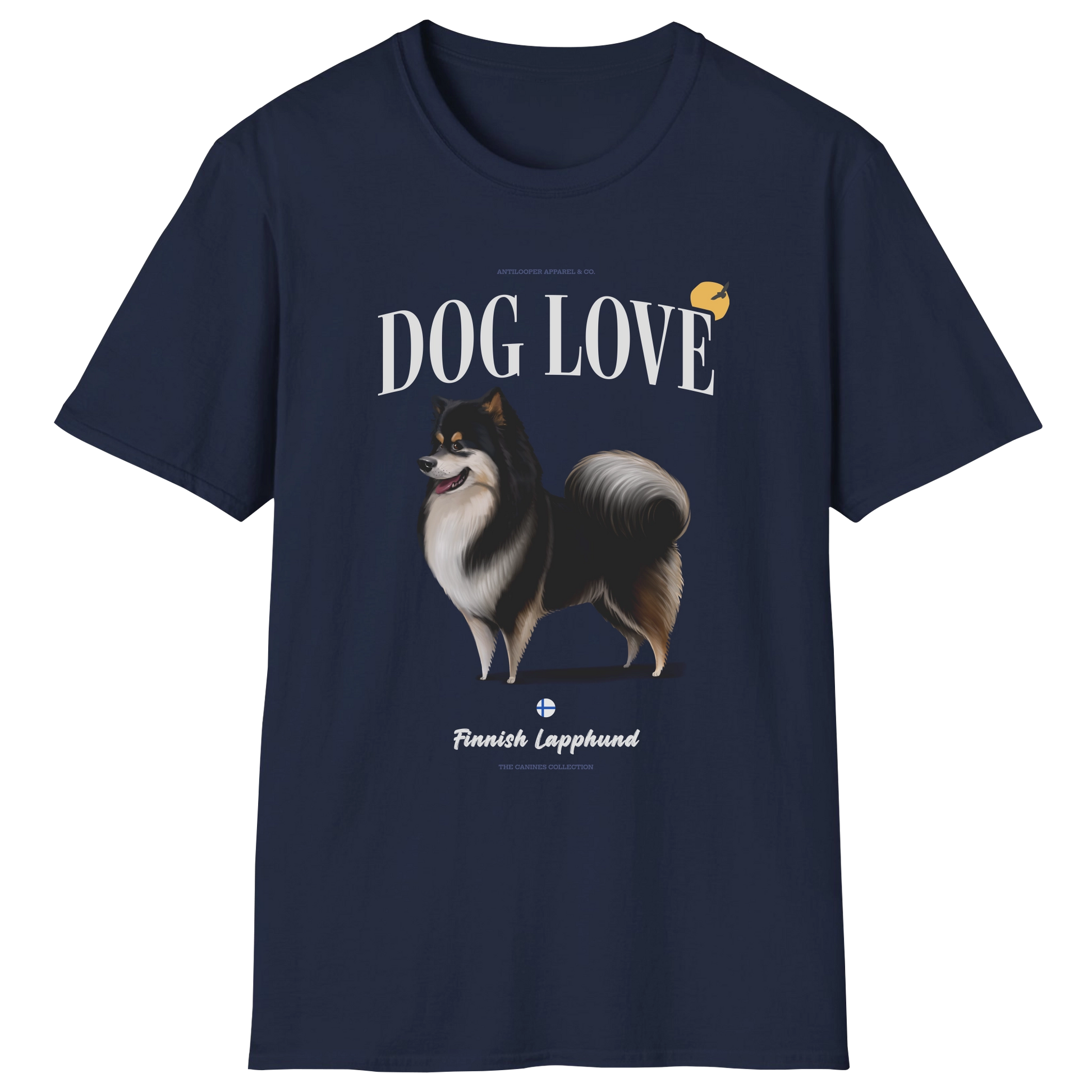 flatlay-canines-finnish_lapphund-black-dog_love-t_shirt-navy