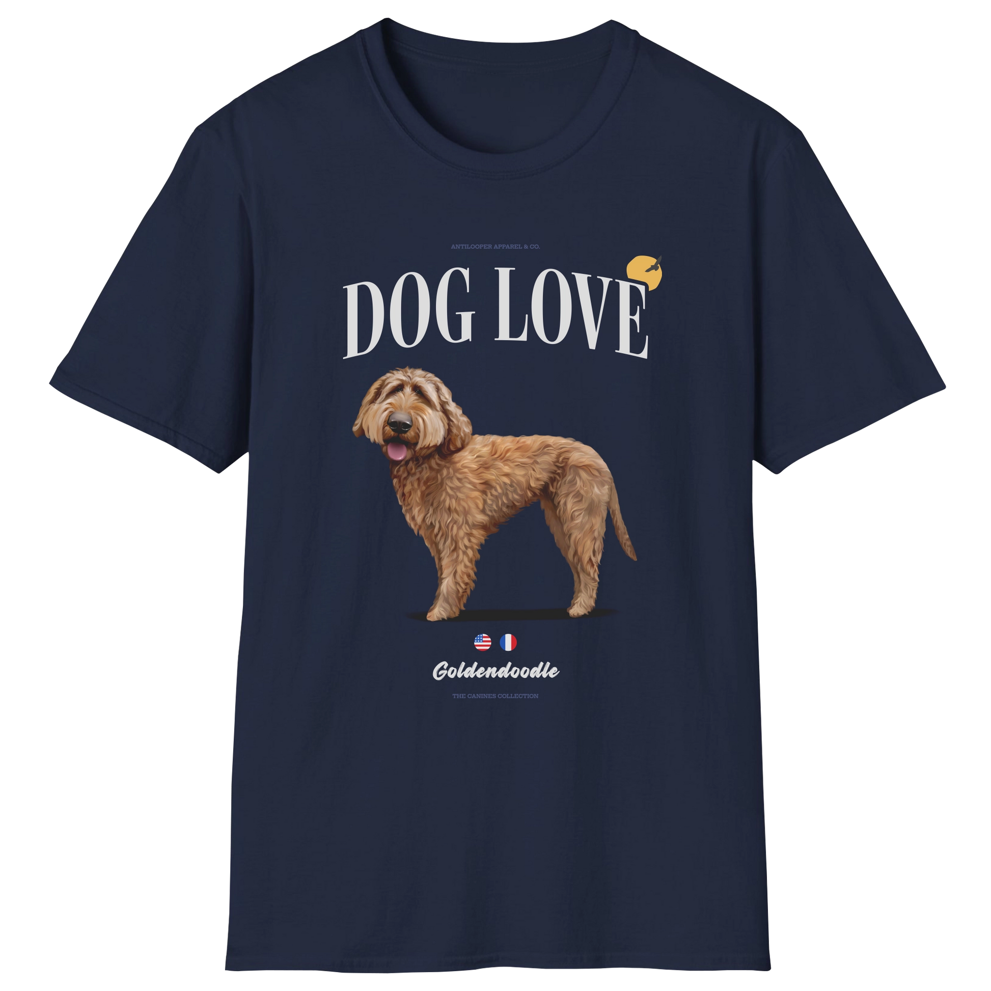 flatlay-canines-goldendoodle-apricot-dog_love-t_shirt-navy