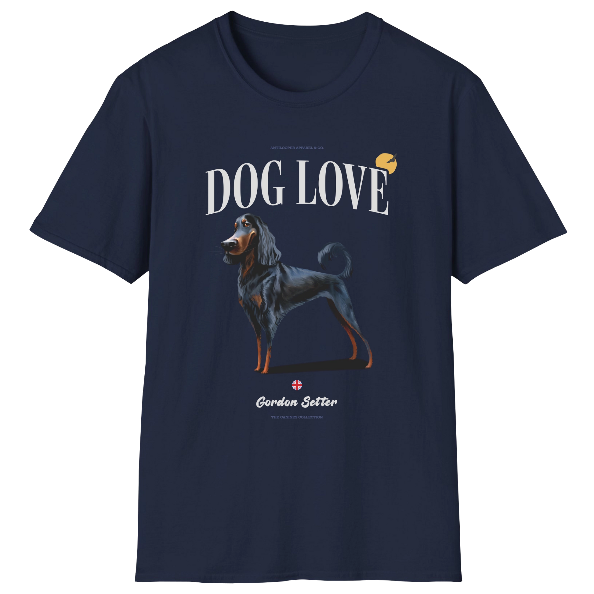 flatlay-canines-gordon_setter-black_tan-dog_love-t_shirt-navy