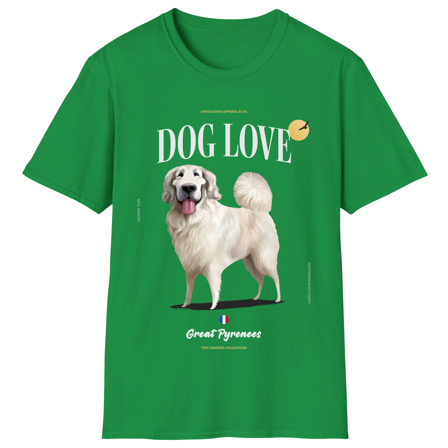 flatlay-canines-great_pyrenees-white-irish_green