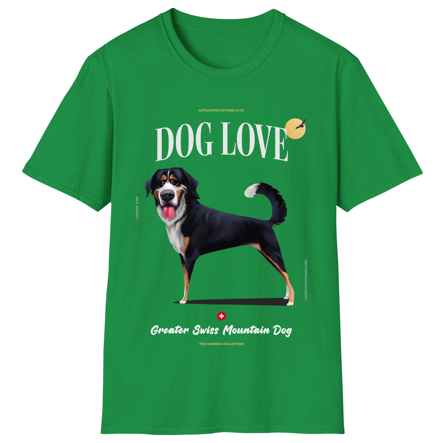 flatlay-canines-greater_swiss_mountain_dog-black_white_red-irish_green