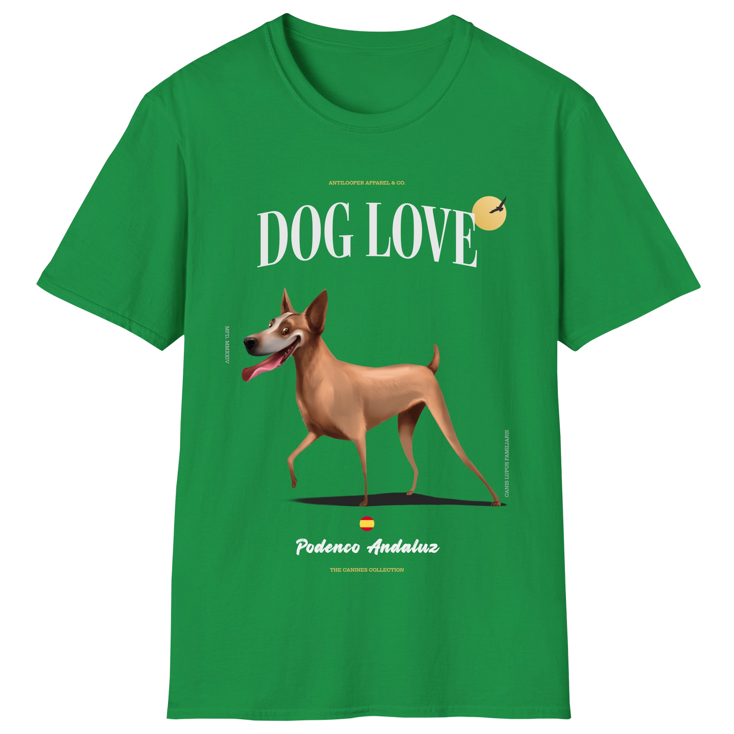 flatlay-canines-podenco_andaluz-tan-irish_green