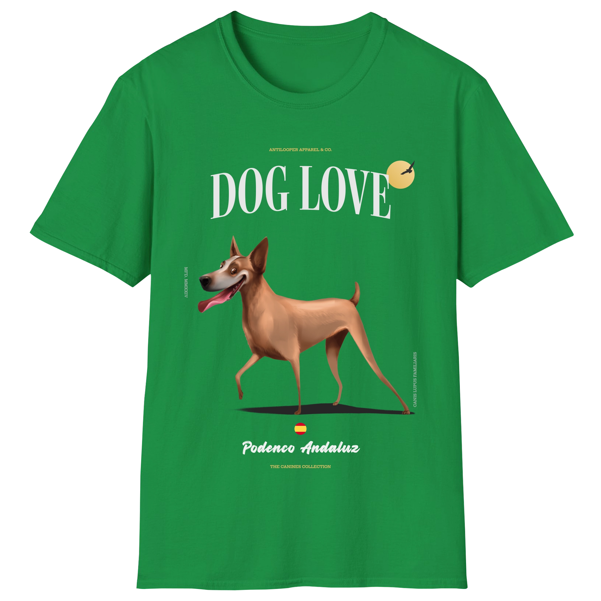 flatlay-canines-podenco_andaluz-tan-irish_green