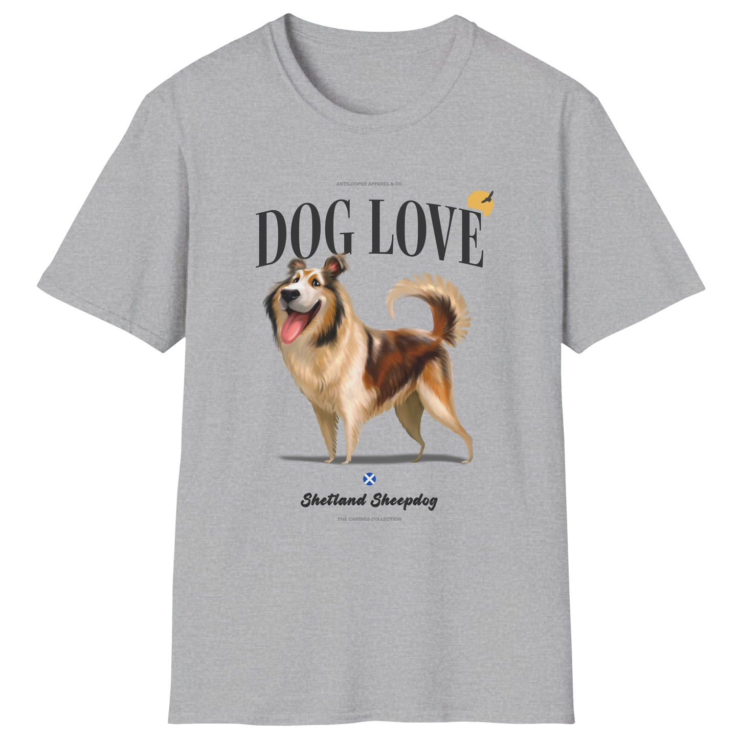 flatlay-canines-shetland_sheepdog-black_white_tan-dog_love-t_shirt-sport_grey