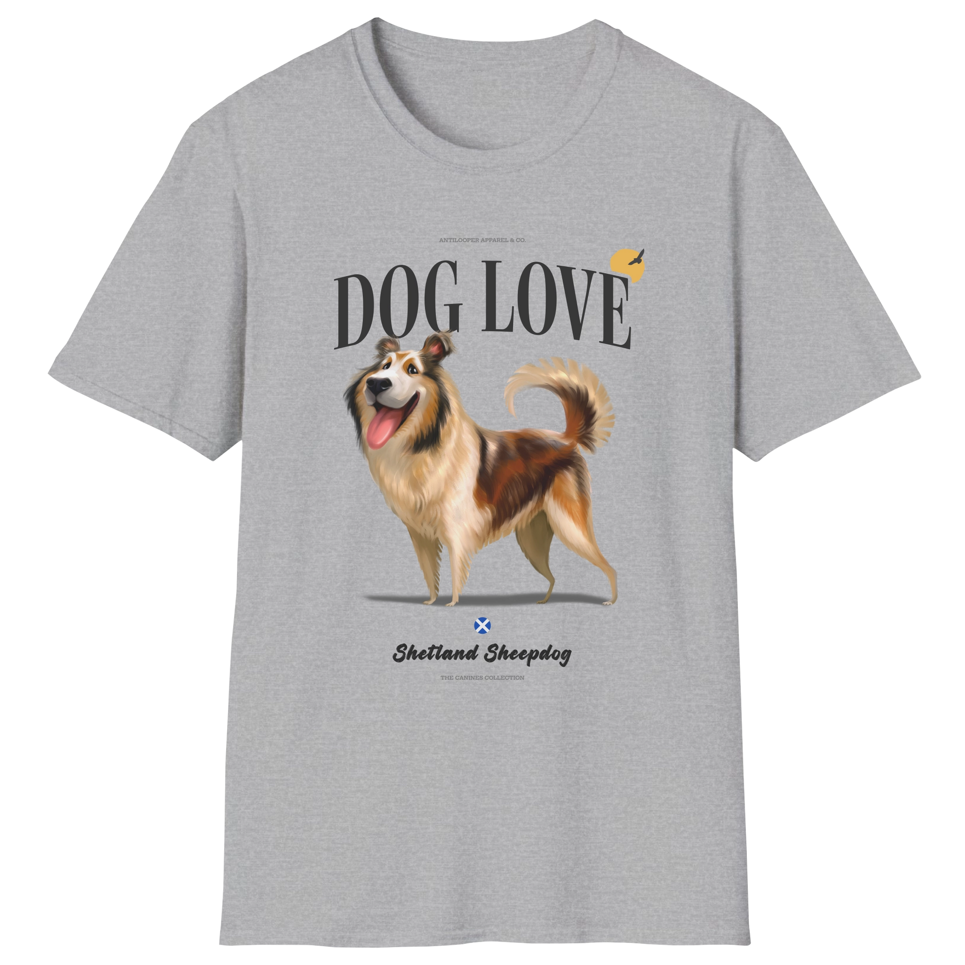 flatlay-canines-shetland_sheepdog-black_white_tan-dog_love-t_shirt-sport_grey