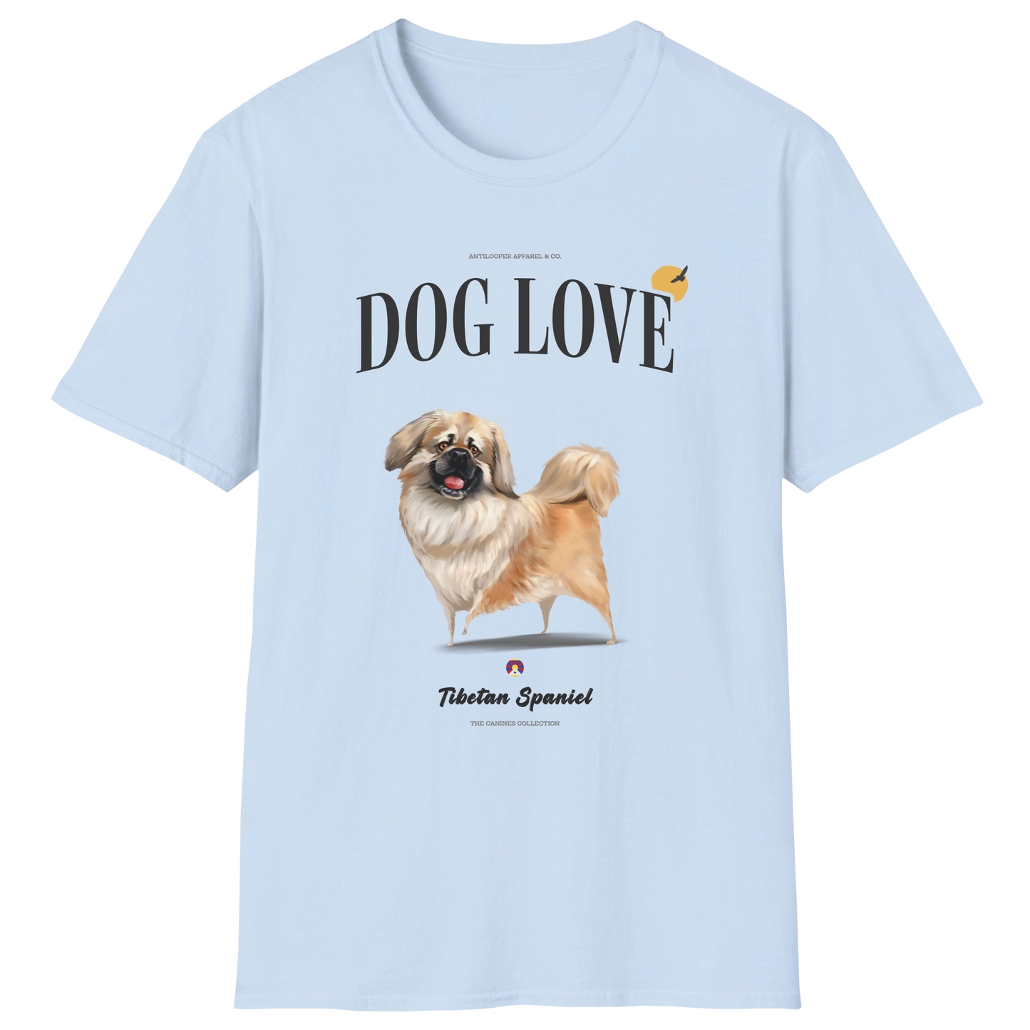 flatlay-canines-tibetan_spaniel-gold-dog_love-t_shirt-light_blue