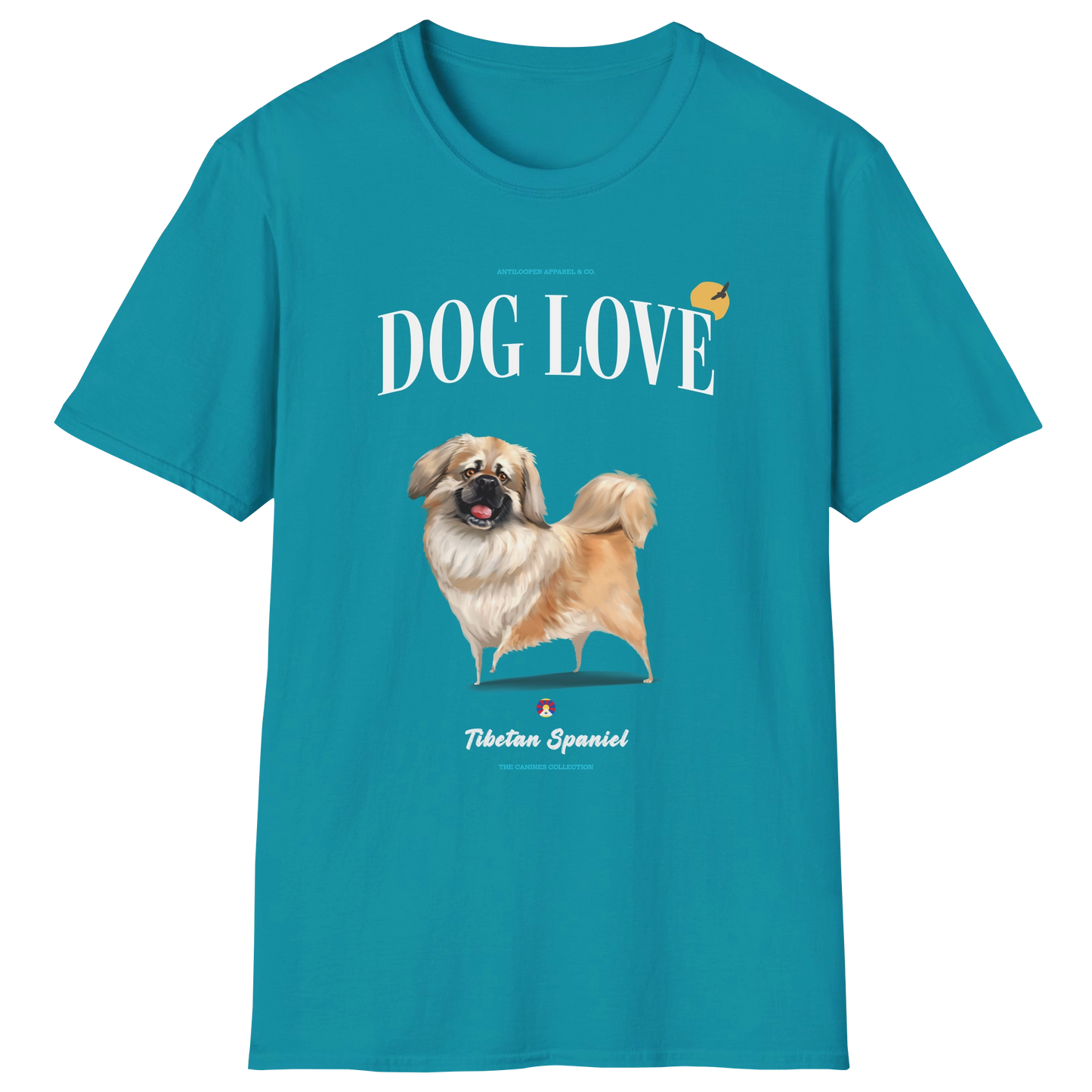 flatlay-canines-tibetan_spaniel-gold-dog_love-t_shirt-tropical_blue
