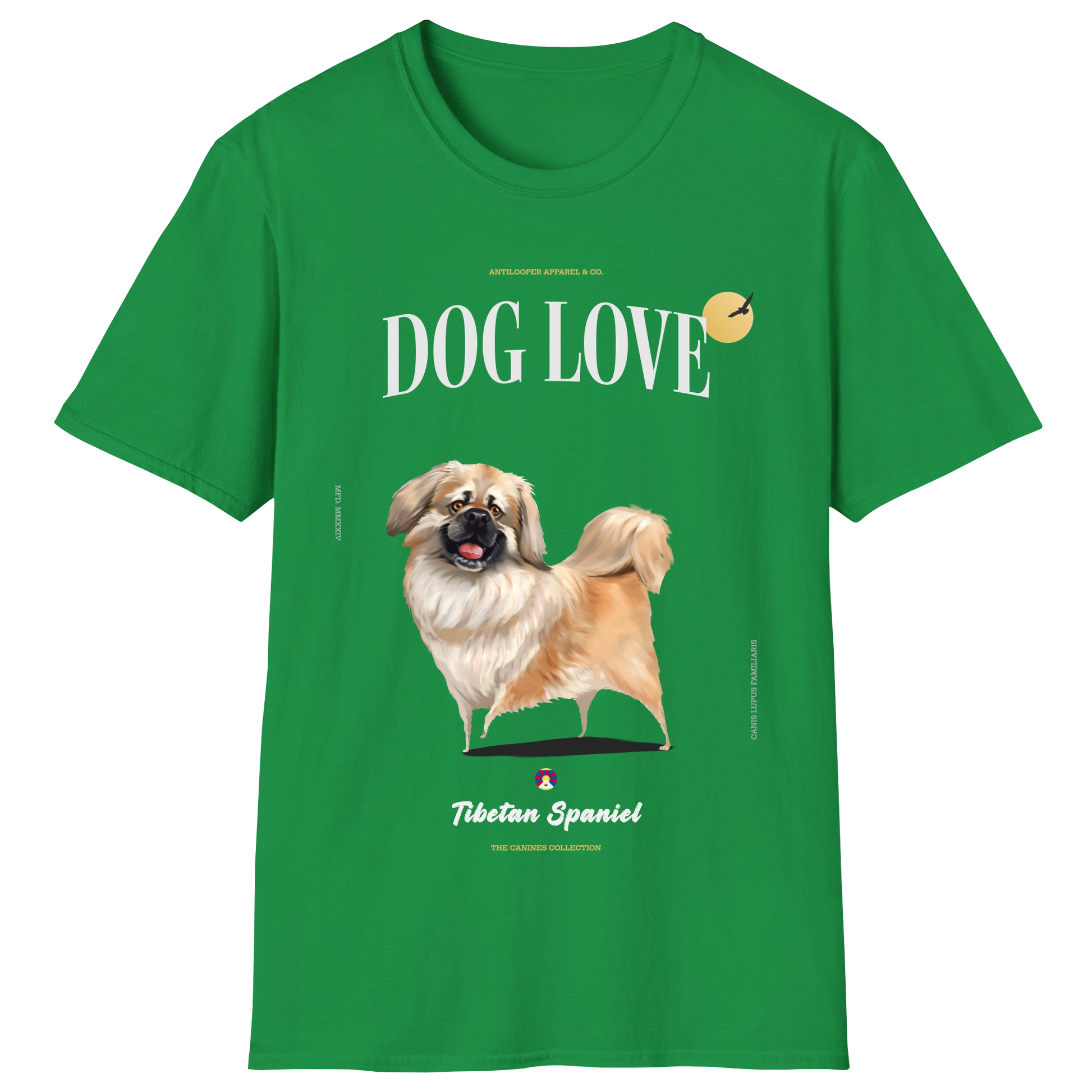 flatlay-canines-tibetan_spaniel-gold-irish_green