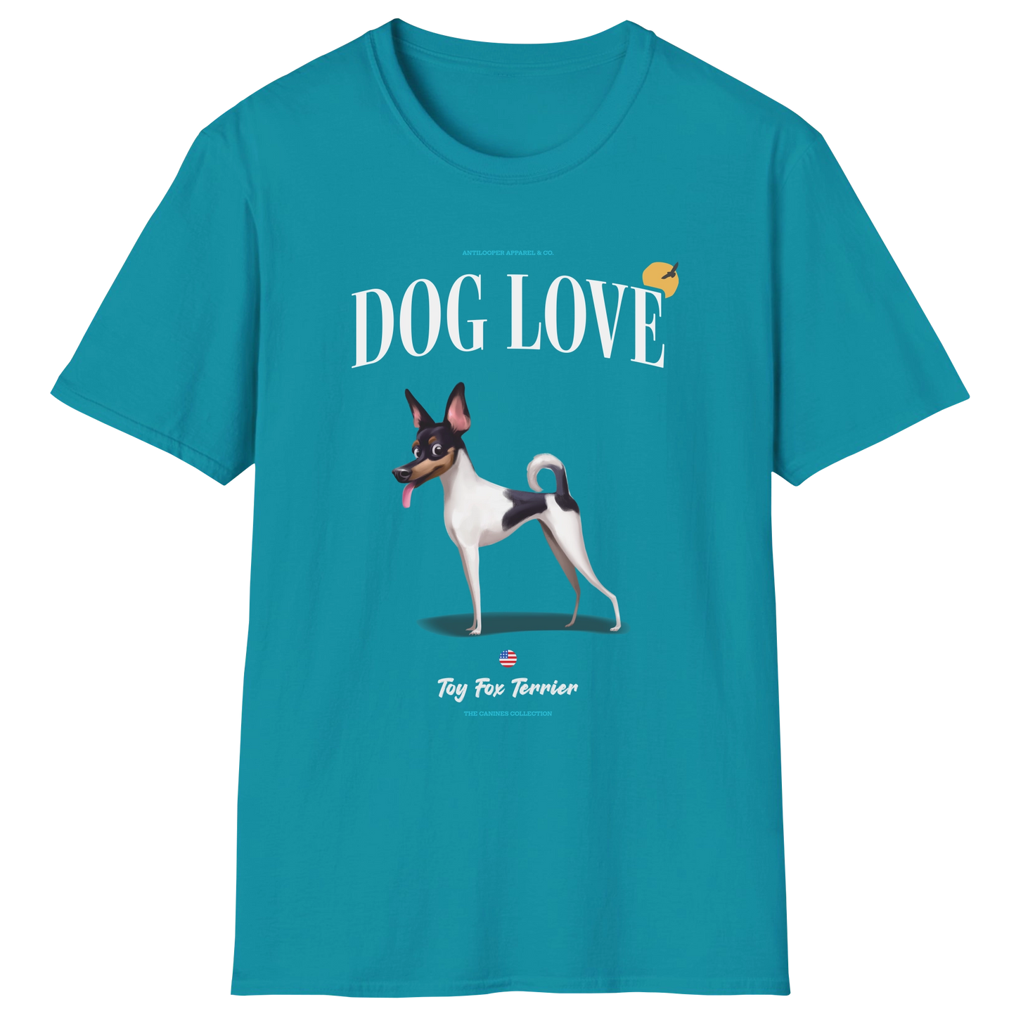 flatlay-canines-toy_fox_terrier-white_black_tan-dog_love-t_shirt-tropical_blue