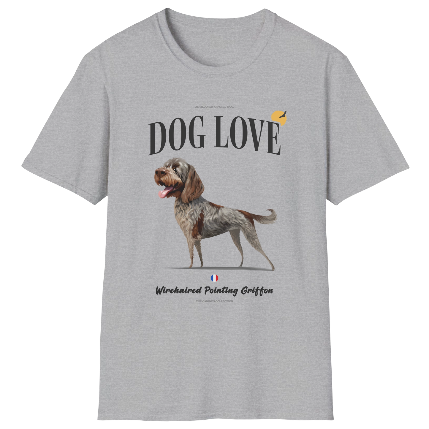 flatlay-canines-wirehaired_pointing_griffon-chestnut_gray-dog_love-t_shirt-sport_grey
