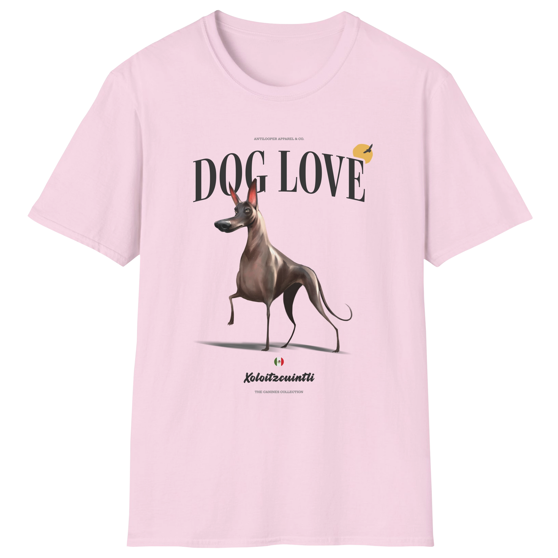 flatlay-canines-xoloitzcuintli-bronze-dog_love-t_shirt-light_pink