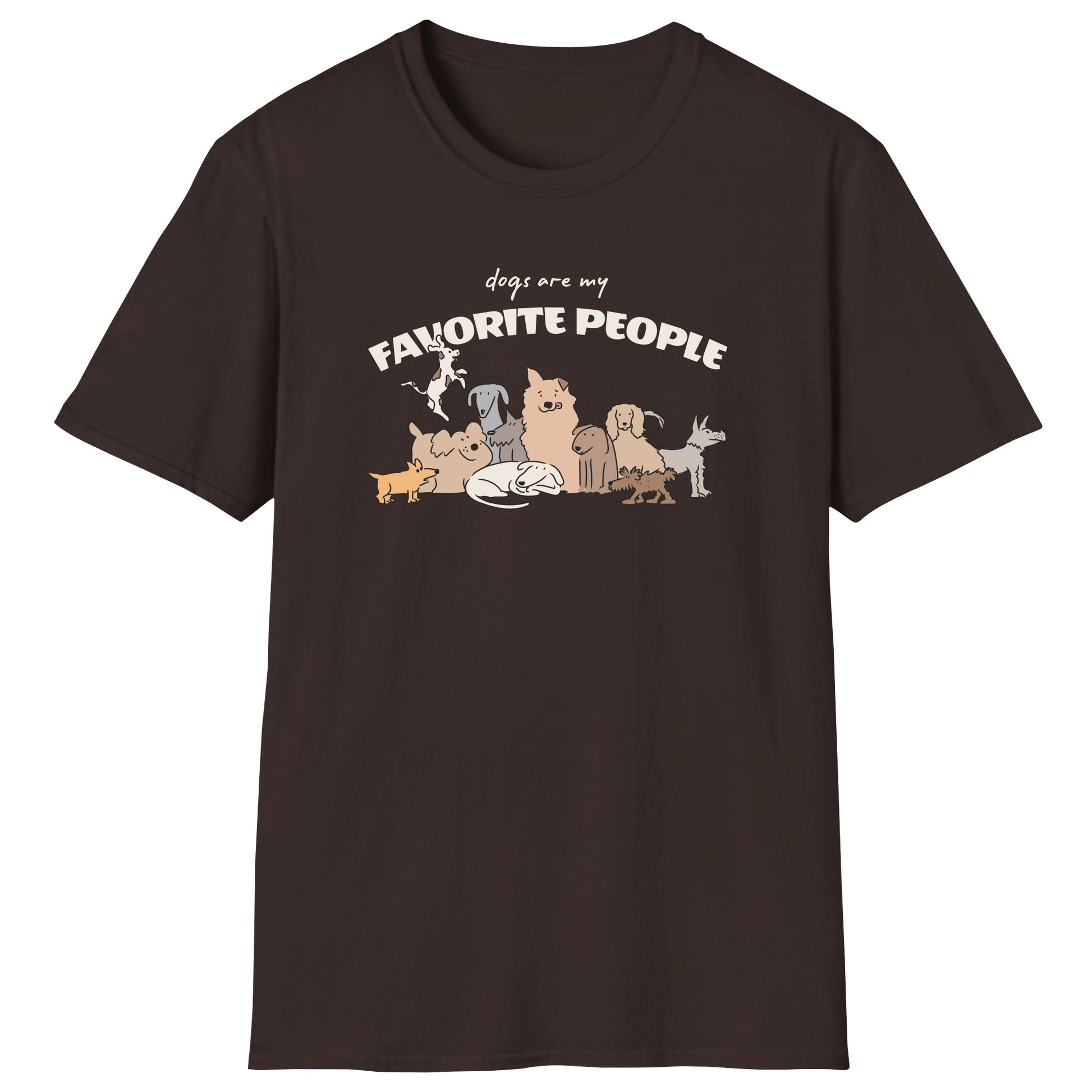 flatlay-dog_lover-mutt-dogs_are_my_favorite_people-t_shirt-dark_chocolate