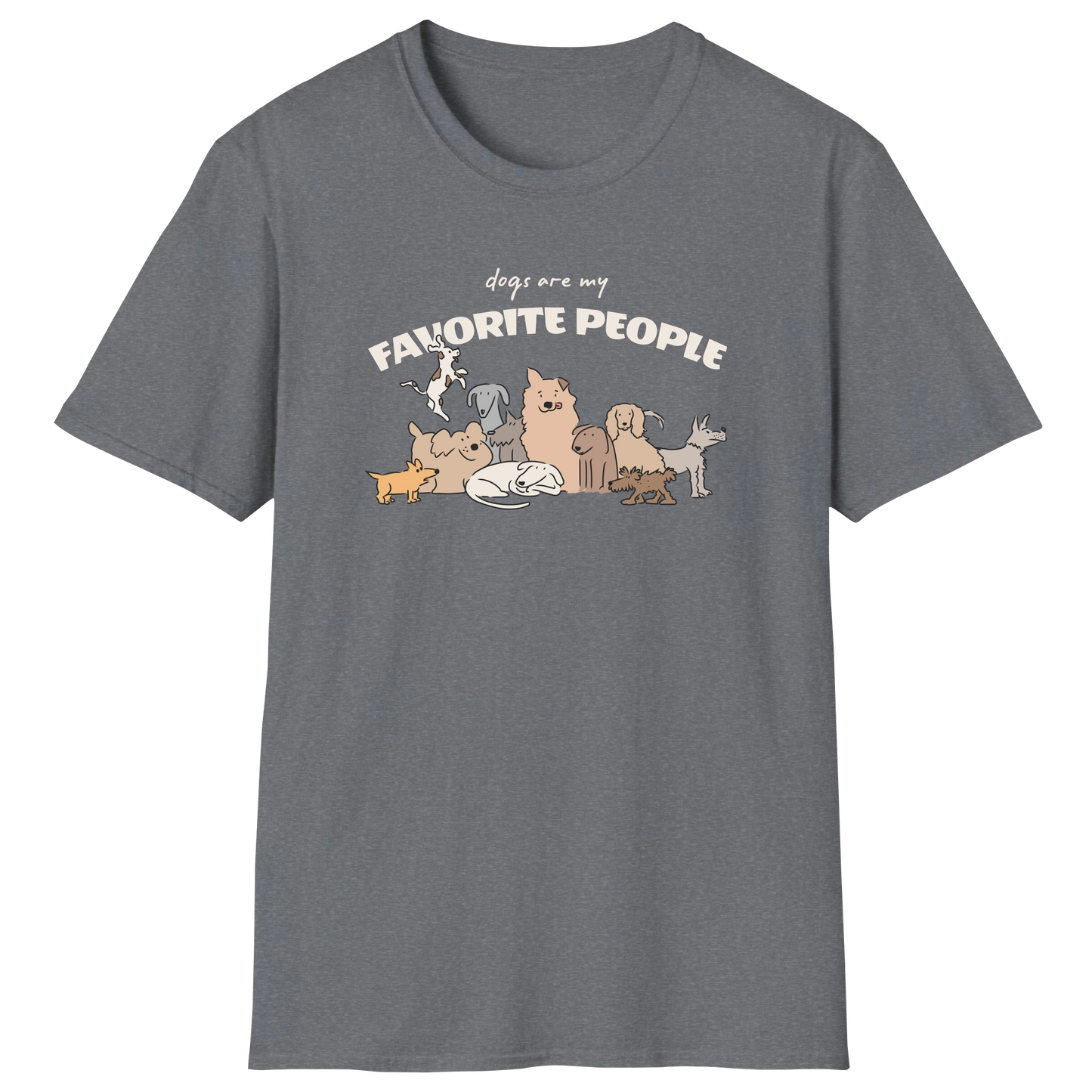 flatlay-dog_lover-mutt-dogs_are_my_favorite_people-t_shirt-graphite_heather