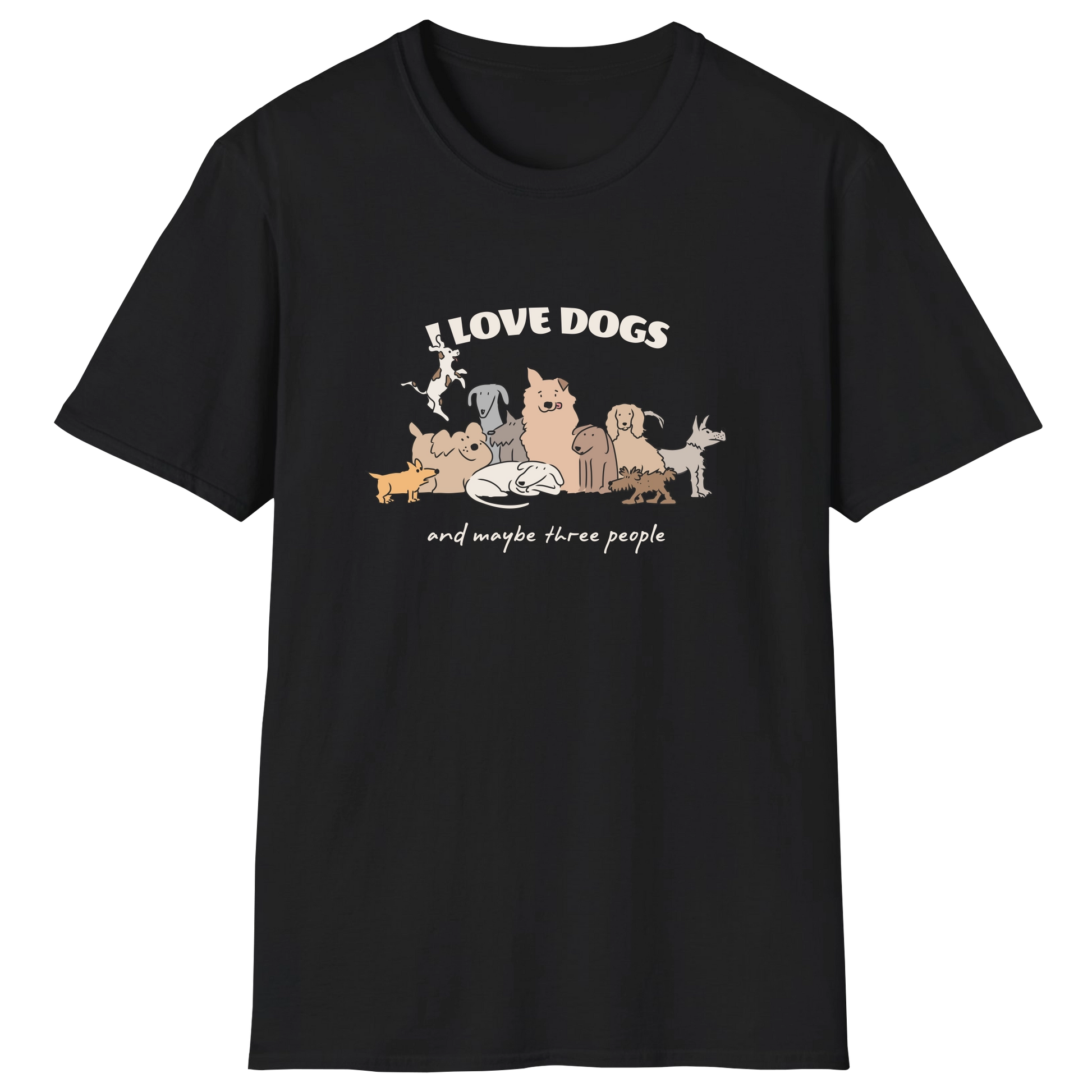 flatlay-dog_lover-mutt-i_love_dogs_and_maybe_three_people-t_shirt-black
