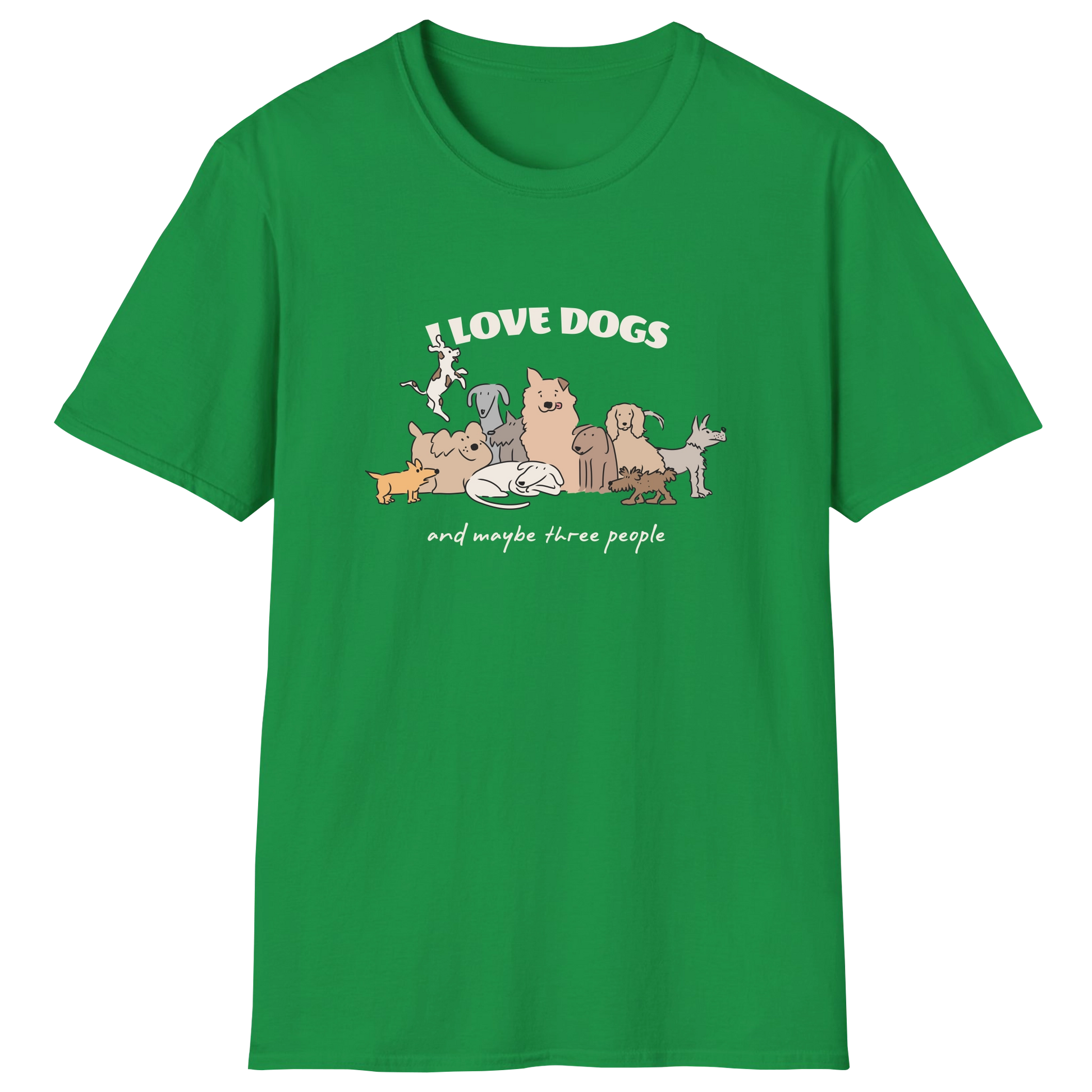 flatlay-dog_lover-mutt-i_love_dogs_and_maybe_three_people-t_shirt-irish_green
