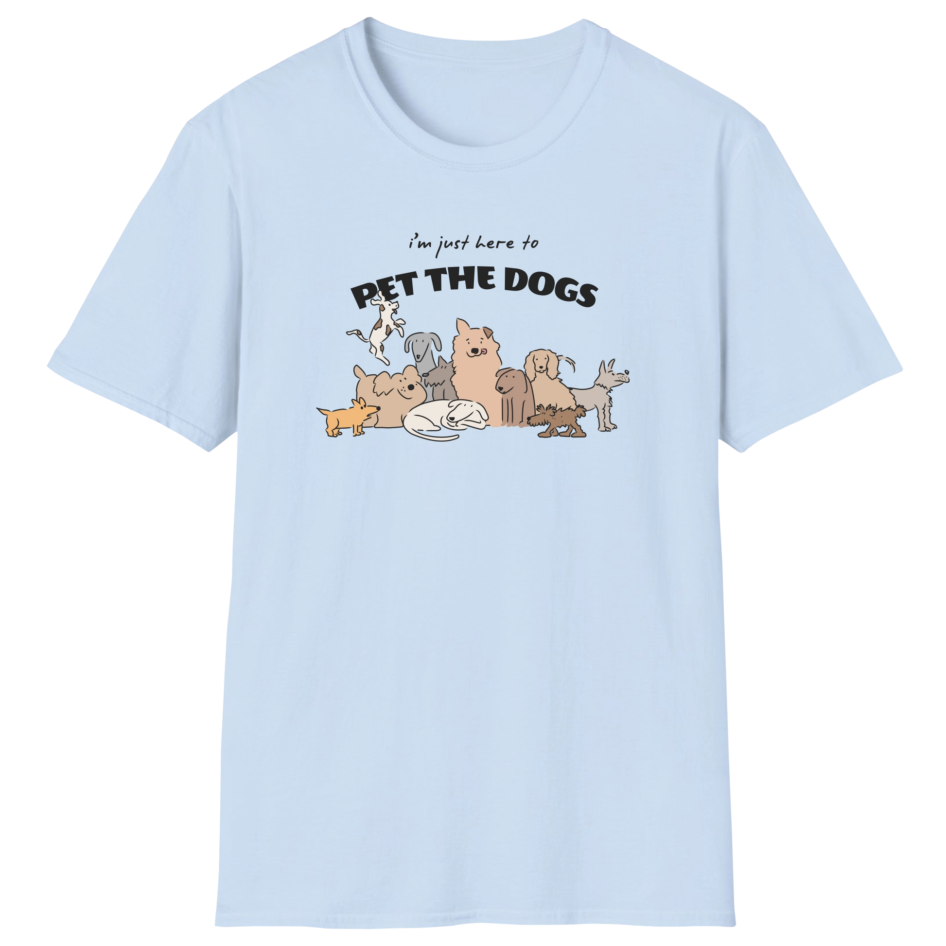 flatlay-dog_lover-mutt-im_just_here_to_pet_the_dogs-t_shirt-light_blue