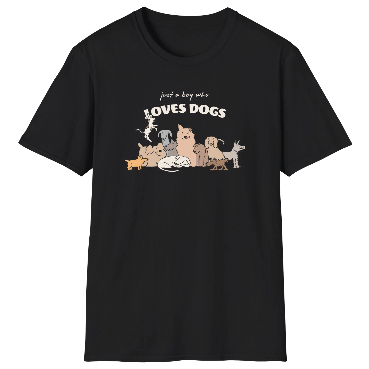 flatlay-dog_lover-mutt-just_a_boy_who_loves_dogs-t_shirt-black