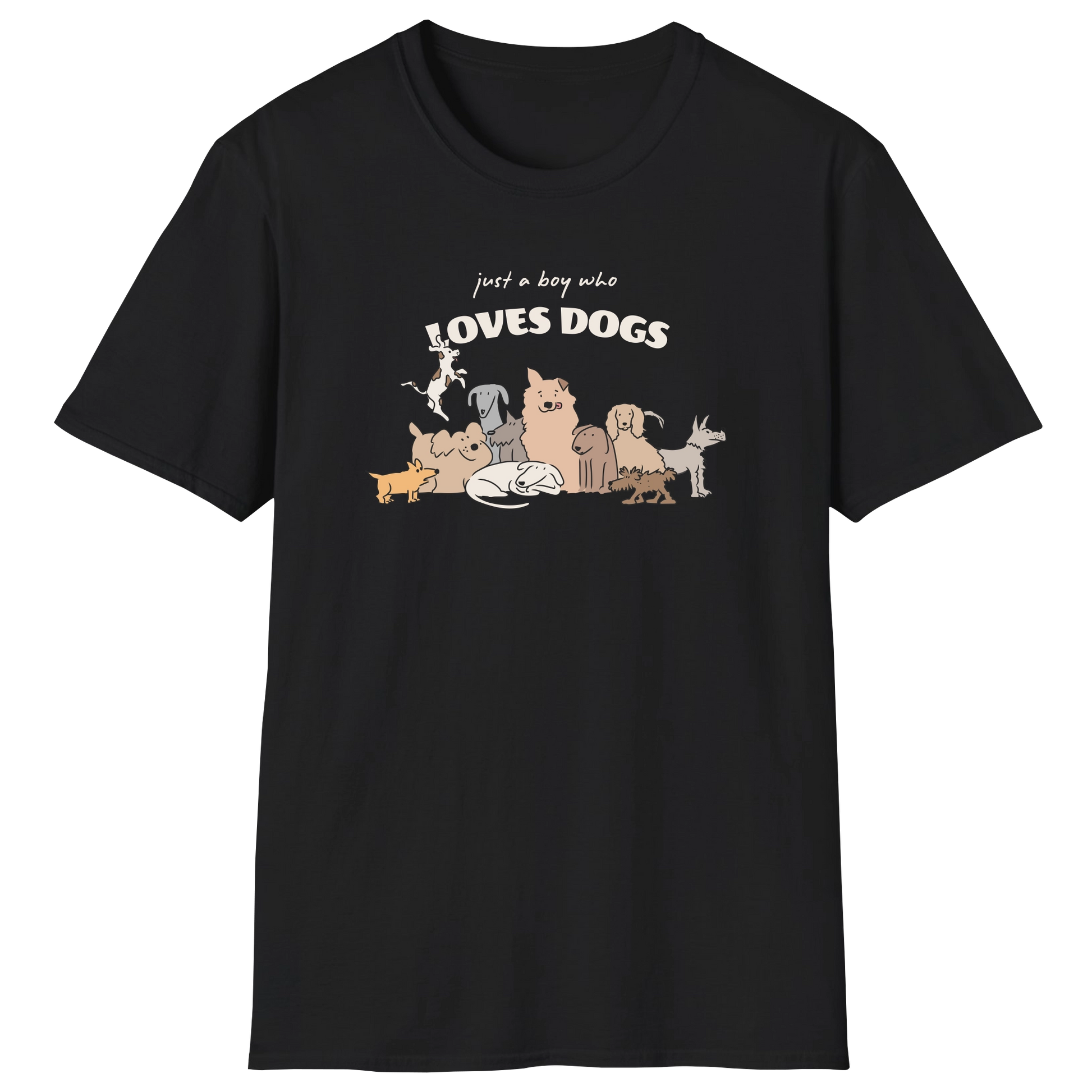 flatlay-dog_lover-mutt-just_a_boy_who_loves_dogs-t_shirt-black