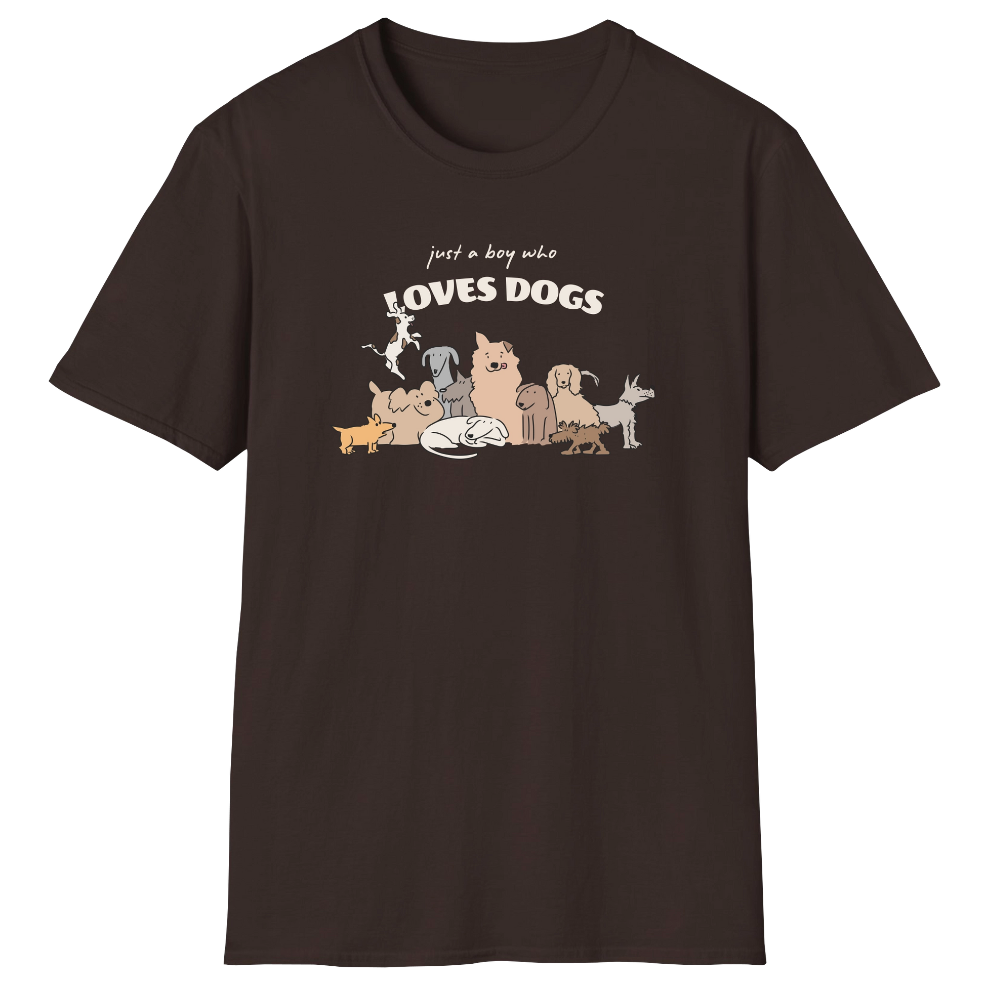 flatlay-dog_lover-mutt-just_a_boy_who_loves_dogs-t_shirt-dark_chocolate