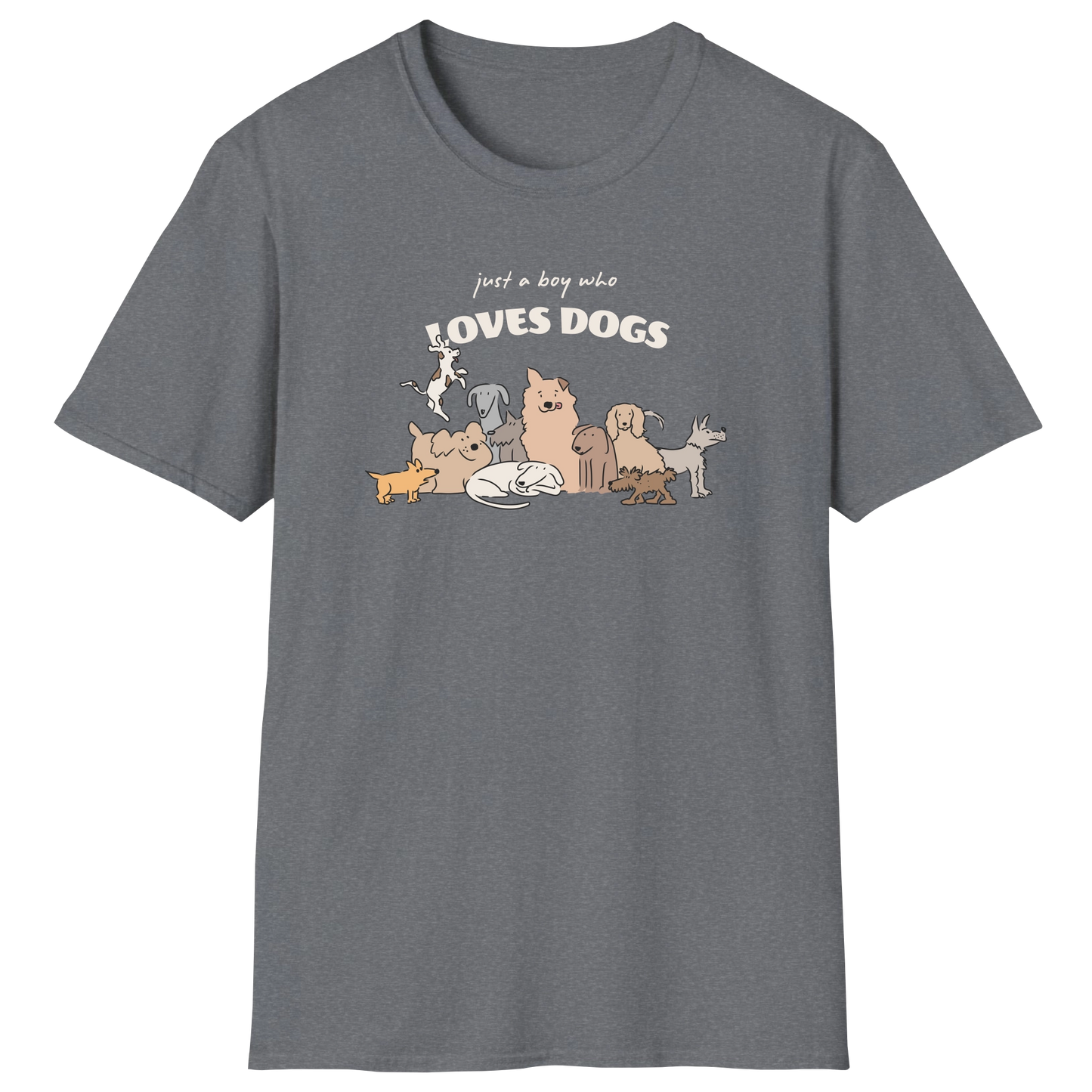 flatlay-dog_lover-mutt-just_a_boy_who_loves_dogs-t_shirt-graphite_heather