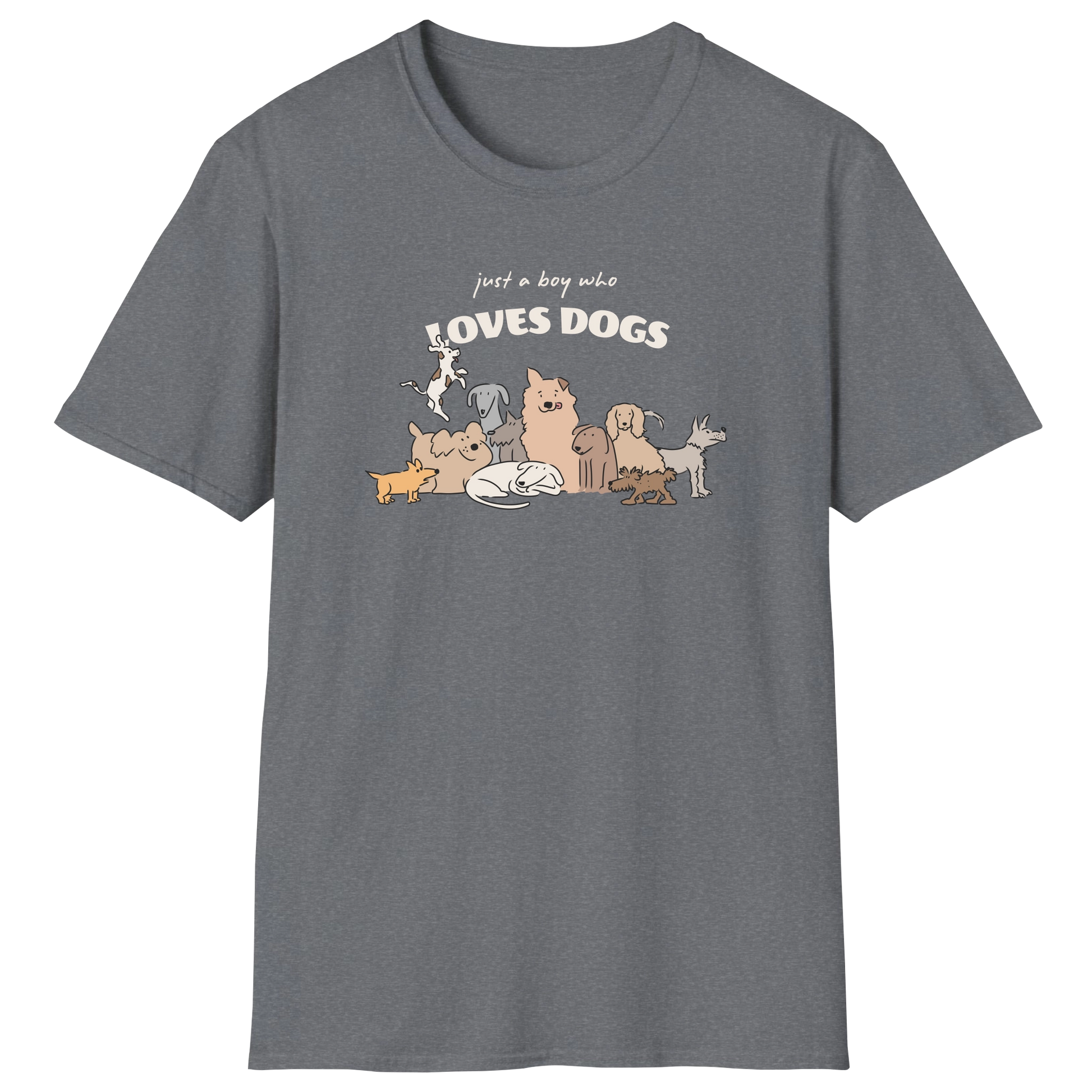 flatlay-dog_lover-mutt-just_a_boy_who_loves_dogs-t_shirt-graphite_heather