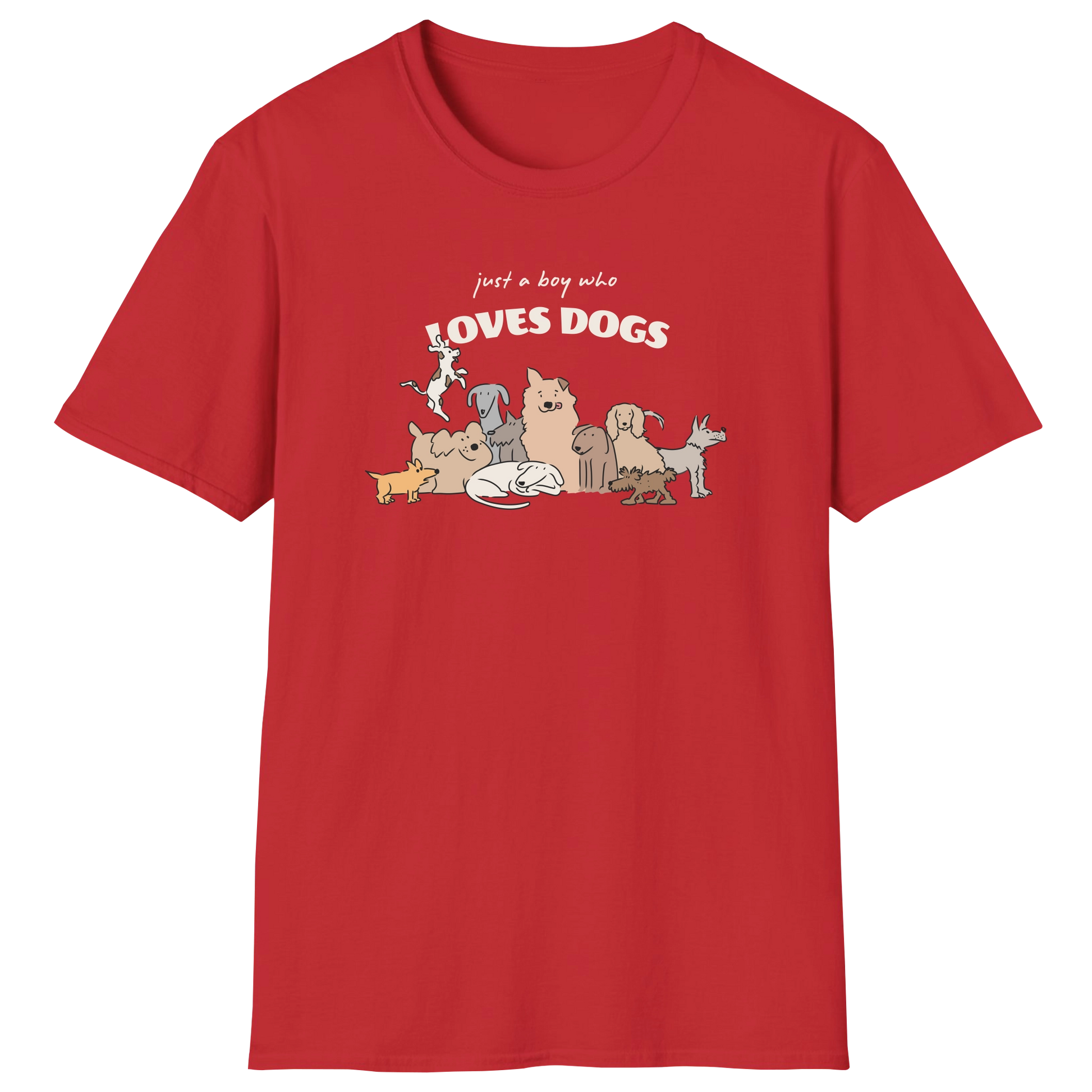 flatlay-dog_lover-mutt-just_a_boy_who_loves_dogs-t_shirt-red