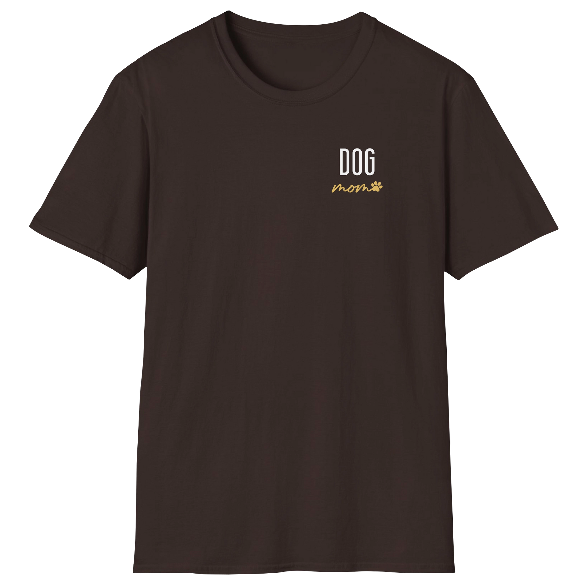 flatlay-dog_lover-mutt-minimalist_cursive_dog_mom-t_shirt-dark_chocolate