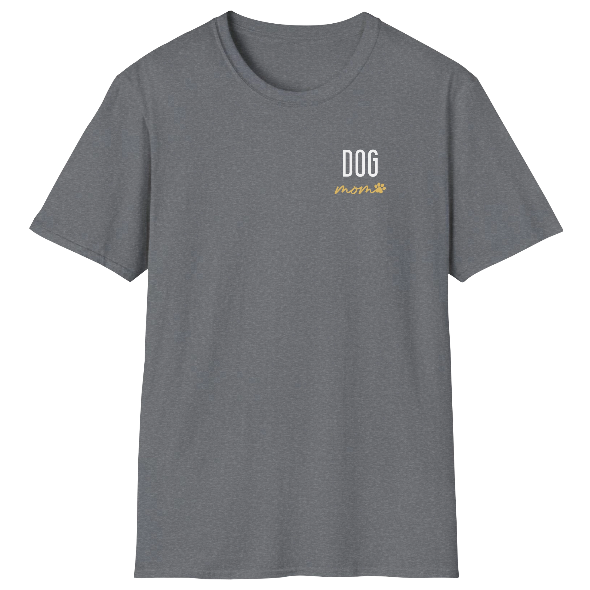 flatlay-dog_lover-mutt-minimalist_cursive_dog_mom-t_shirt-graphite_heather