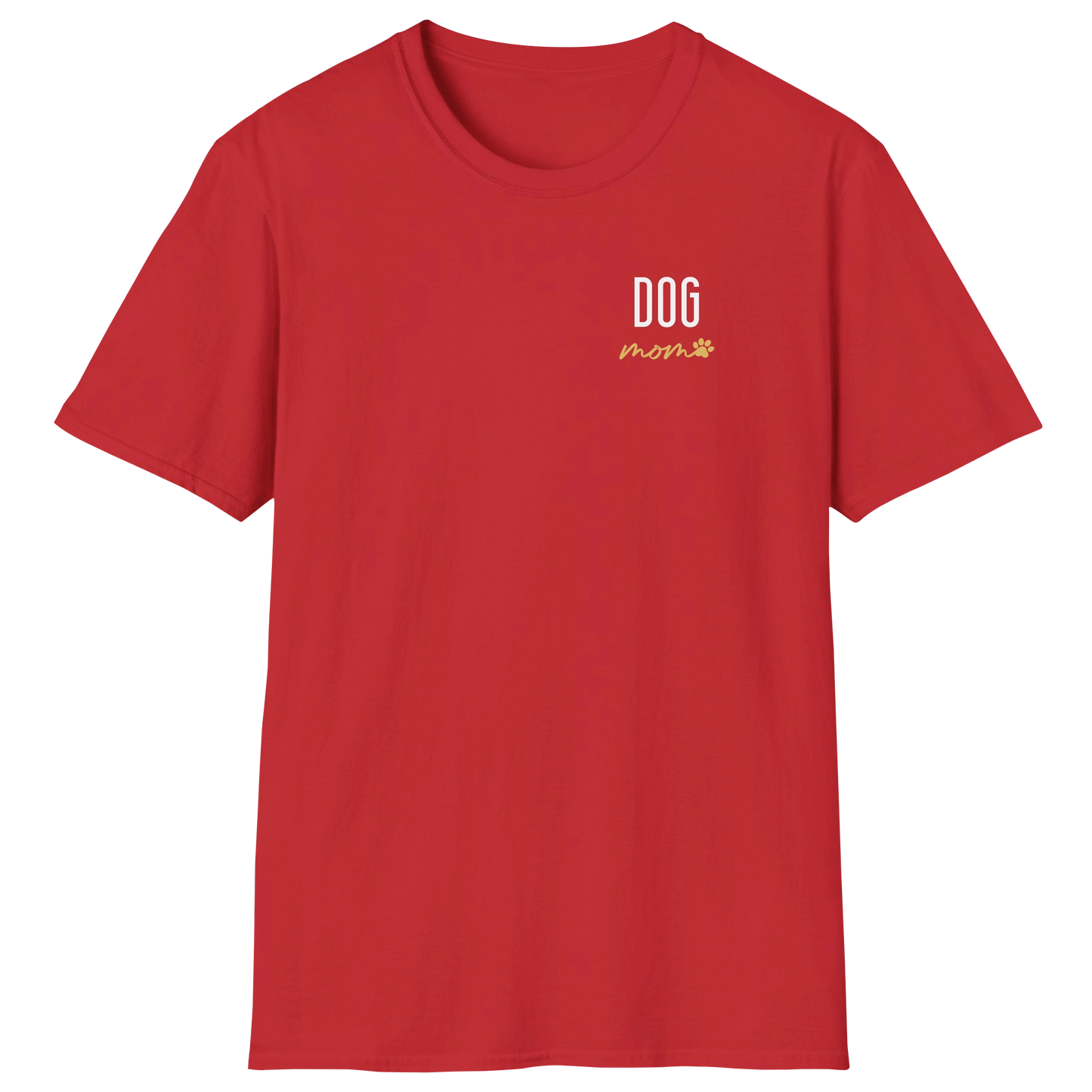 flatlay-dog_lover-mutt-minimalist_cursive_dog_mom-t_shirt-red