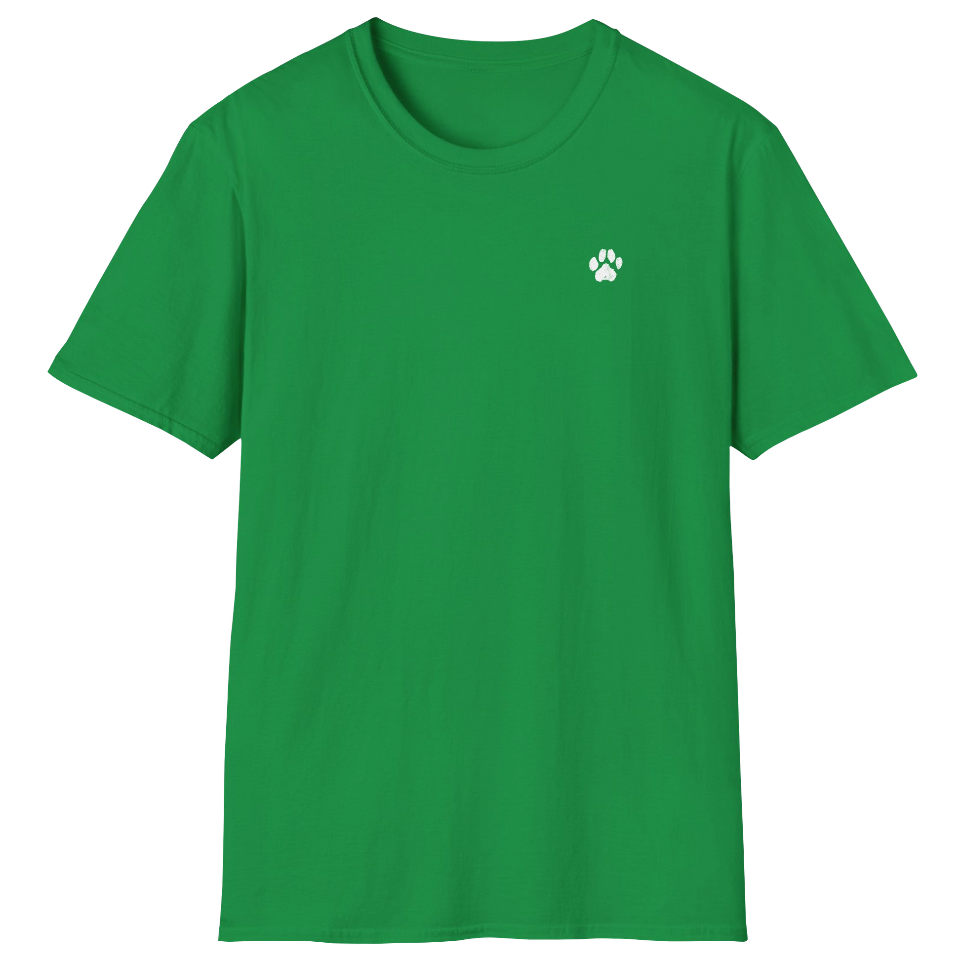 flatlay-dog_lover-mutt-minimalist_distressed_paw-t_shirt-irish_green
