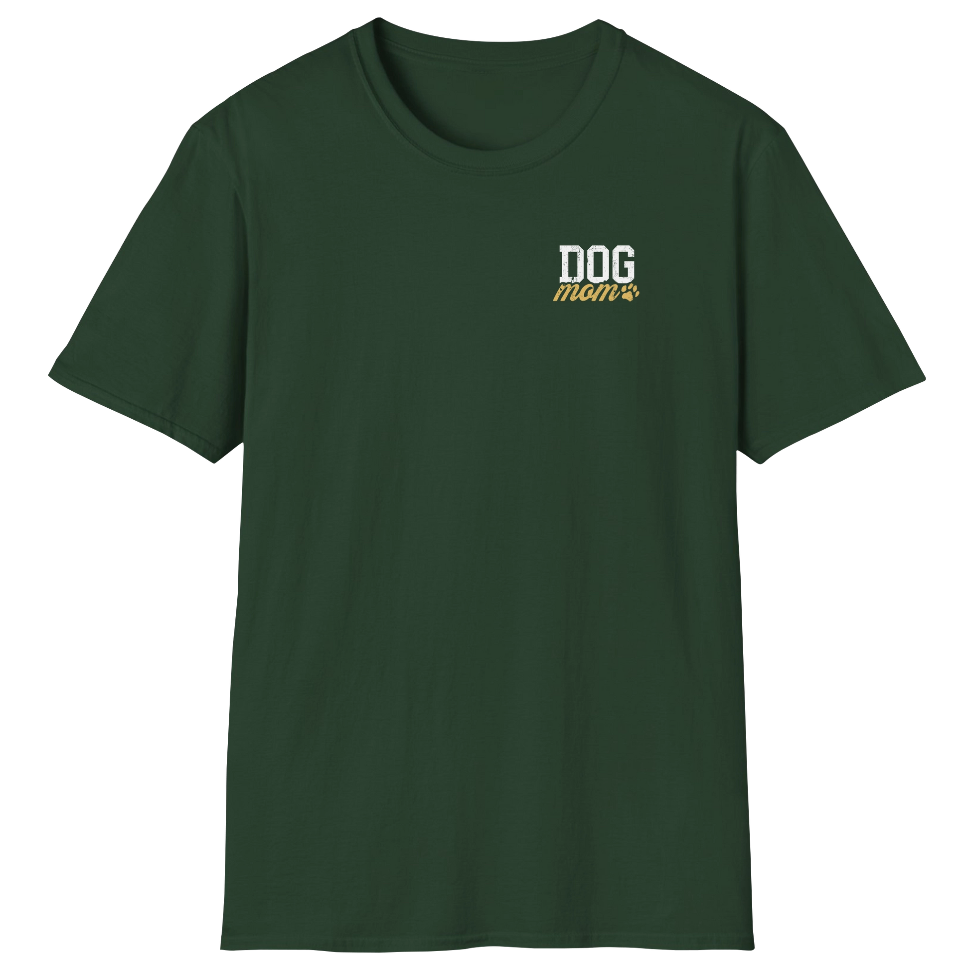 flatlay-dog_lover-mutt-minimalist_varsity_dog_mom-t_shirt-forest_green