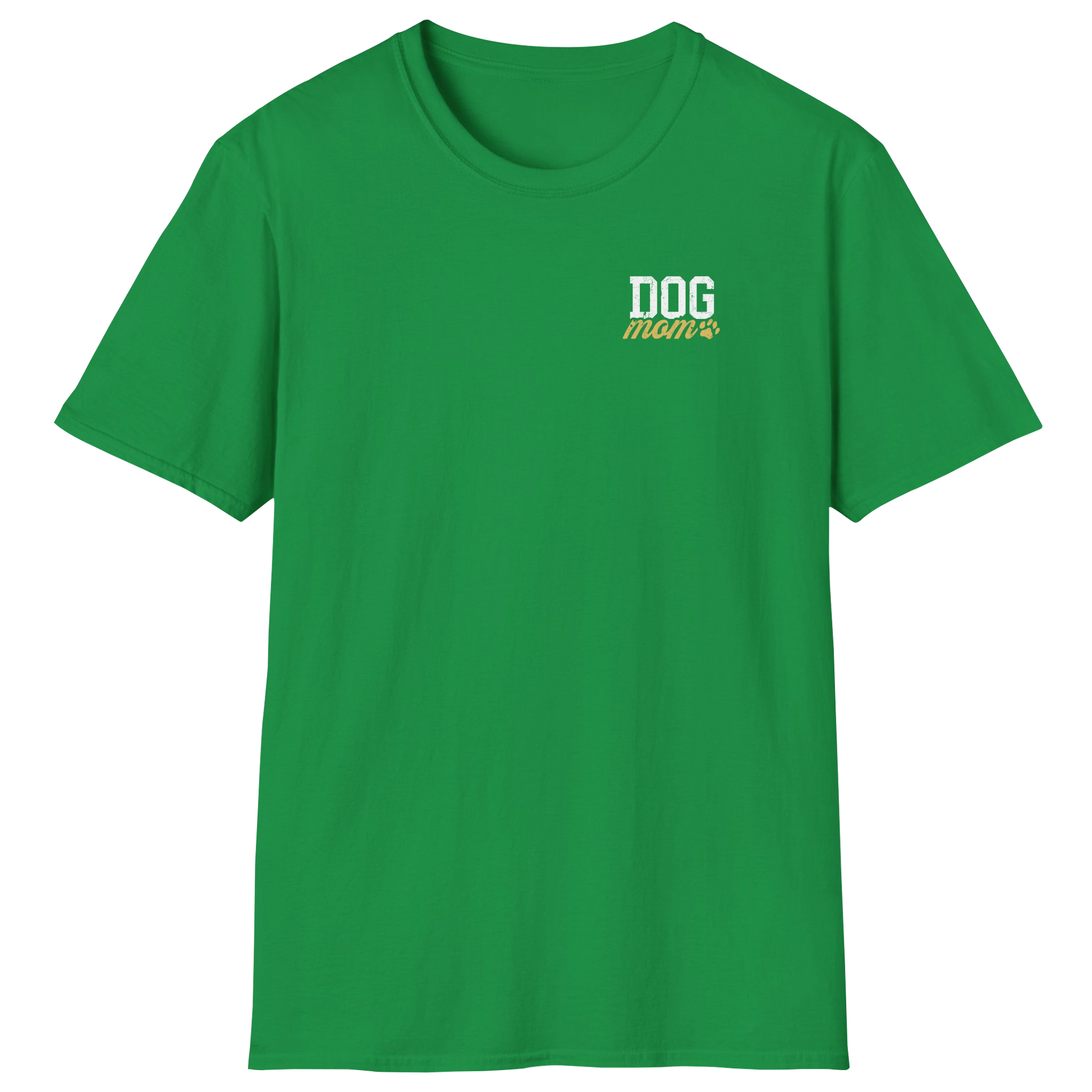 flatlay-dog_lover-mutt-minimalist_varsity_dog_mom-t_shirt-irish_green