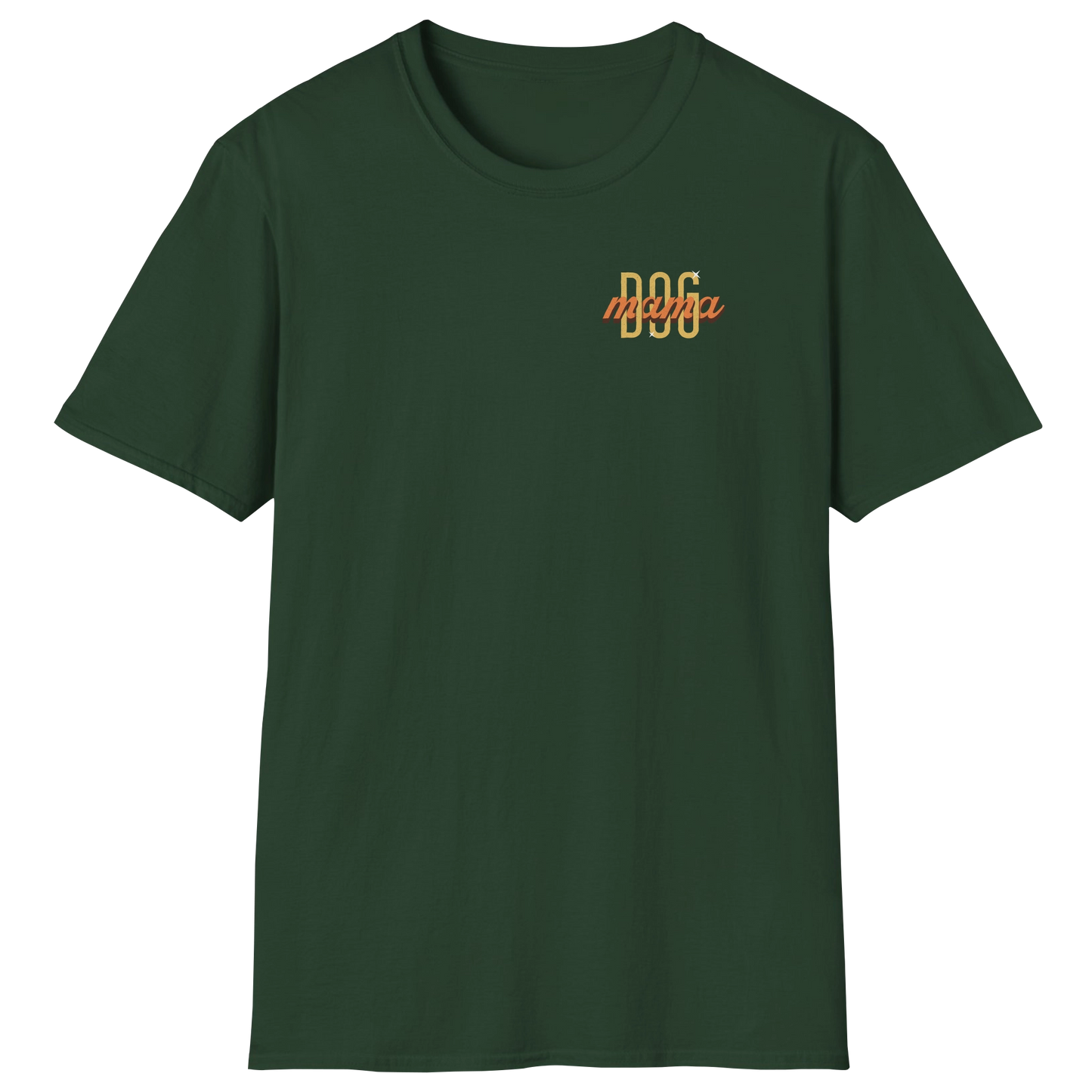 flatlay-dog_lover-mutt-minimalist_vintage_flair_dog_mama-t_shirt-forest_green