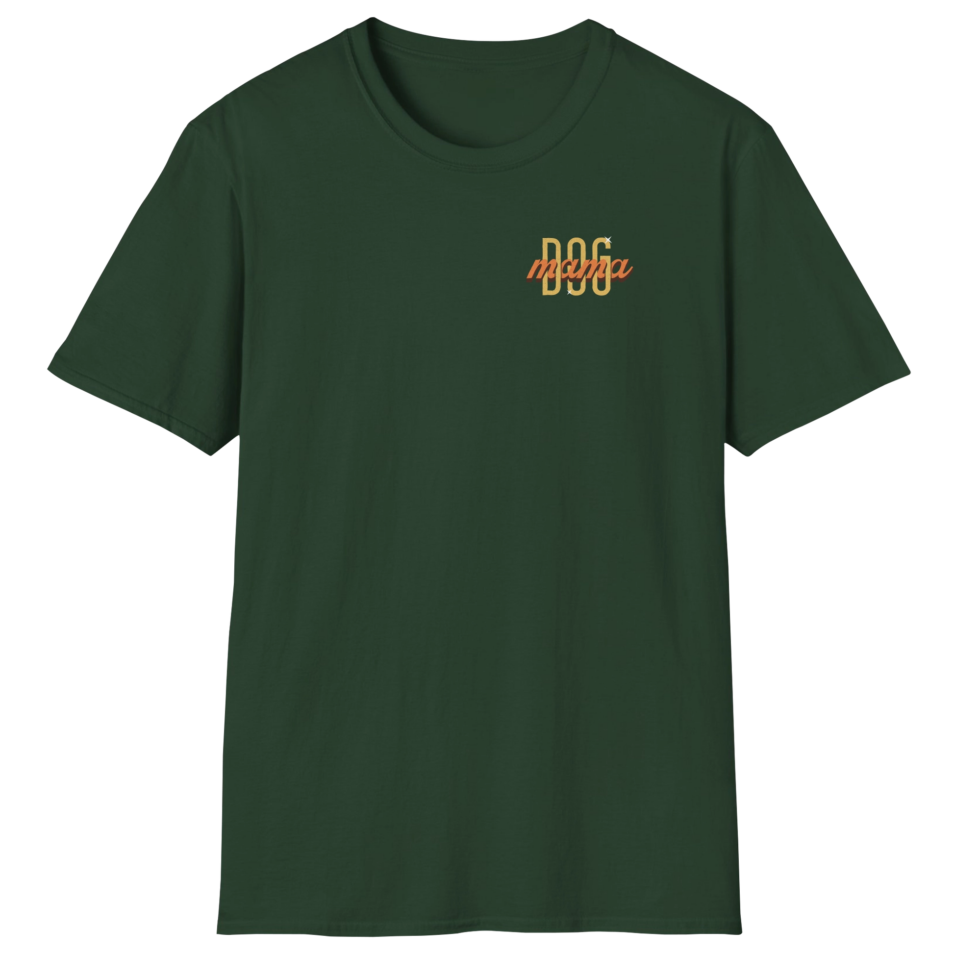 flatlay-dog_lover-mutt-minimalist_vintage_flair_dog_mama-t_shirt-forest_green