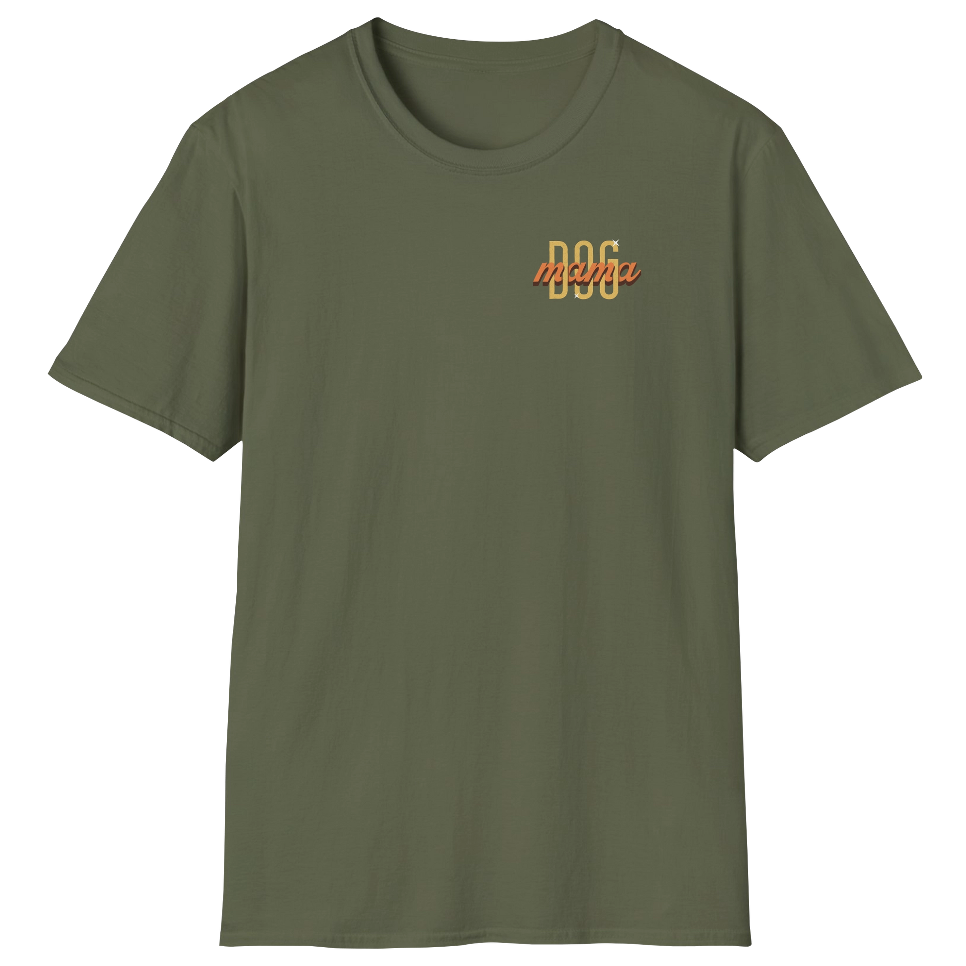flatlay-dog_lover-mutt-minimalist_vintage_flair_dog_mama-t_shirt-military_green